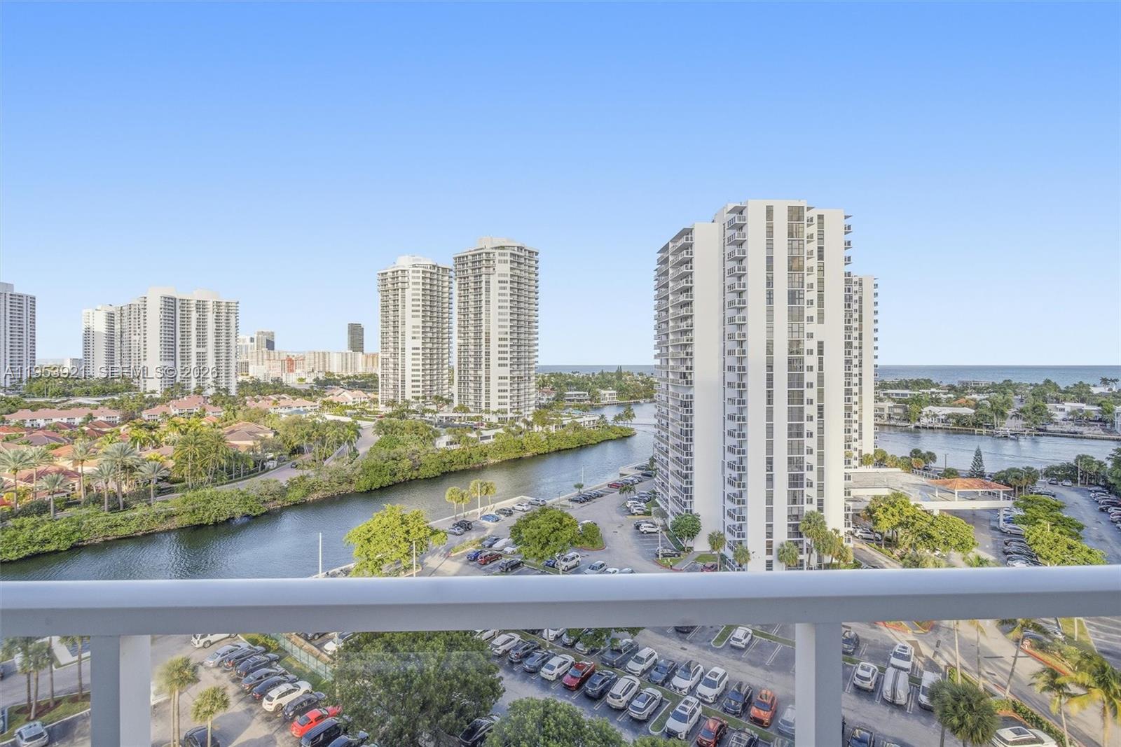 Enjoy high-floor living at Flamenco Towers – Tower II in this spacious 2-bedroom, 2-bath residence with a bright split floor plan and private balcony. Unit 1421 offers open views of the Intracoastal Waterway with ocean glimpses between buildings, abundant natural light, and generous living and dining spaces. The building has undergone extensive renovations, including impact-glass balconies, a new roof, and completed 40-year recertification upgrades, ensuring long-term stability and peace of mind. Centrally located in the heart of Aventura, just minutes from Aventura Mall, beaches, parks, dining, and major highways—perfect for primary or seasonal living.