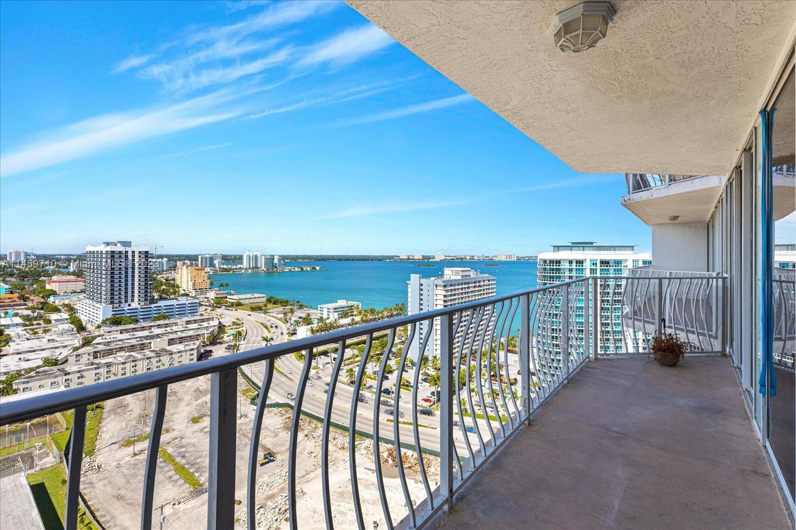 West-facing bay and Miami skyline views with unforgettable sunsets. This light-filled 1 bed, 1 bath residence at Grandview Palace in North Bay Village features an expansive terrace, in-unit washer/dryer, and overlooks the potential home of the Argentine Football Association practice facility. Grandview Palace amenities include a marina, pool, jacuzzi, and gym. Located just minutes from world-class dining, shopping, and entertainment in Miami and Miami Beach.