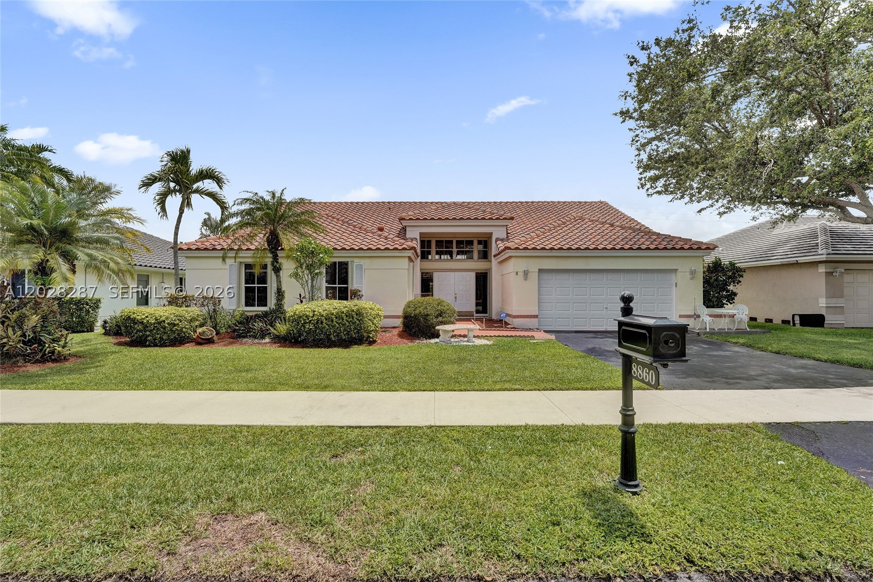 This 4-bedroom, 2-bathroom pool home offers a spacious and versatile floor plan with vaulted ceilings, abundant natural light, and multiple living areas including separate living, dining, and family rooms. The split-bedroom layout provides privacy, while an existing storage room offers the opportunity for a future half bath. The home features a brand-new A/C (2026), providing peace of mind for years to come. Step outside to your private backyard, with a heated pool and spa, and plenty of space to relax, entertain, or enjoy South Florida's year-round sunshine. Ideally located within walking distance to Silver Ridge Elementary, Bamford Sports Complex, and Forest Ridge's community amenities, residents enjoy access to a community pool, tennis courts, pickleball courts, basketball courts, scenic walking trails, and direct access to Tree Tops Park. Known as "Davie's Best Kept Secret," Forest Ridge is one of the area's most sought-after communities, offering top-rated schools, mature tree-lined streets, and a convenient location near shopping, dining, and major highways. Don't miss this opportunity to make this Forest Ridge home your own.