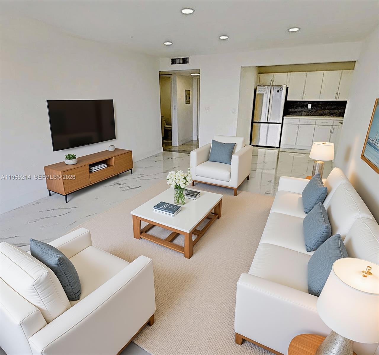 Experience the perfect blend of comfort and convenience in this beautifully maintained residence located in the heart of North Miami Beach. This bright and airy unit features a thoughtful layout designed to maximize space and natural light, offering a serene retreat from the bustling city. The living area flows seamlessly into a functional kitchen, making it an ideal setting for both quiet evenings and hosting friends. With its well-proportioned rooms and modern touches, this home provides a stylish canvas for those looking to enjoy the best of South Florida living. 

The location is truly unbeatable, situated just minutes from the vibrant shopping and dining destinations of Aventura and the sun-drenched shores of Sunny Isles Beach. Nestled within a peaceful community that offers essential amenities and lush surroundings, this property represents an incredible opportunity for first-time home buyers or savvy investors looking to secure a piece of prime real estate in a rapidly growing area. Some images in this listing have been virtually staged to better illustrate the potential layout and spatial possibilities of the home, intended for conceptual purposes only.