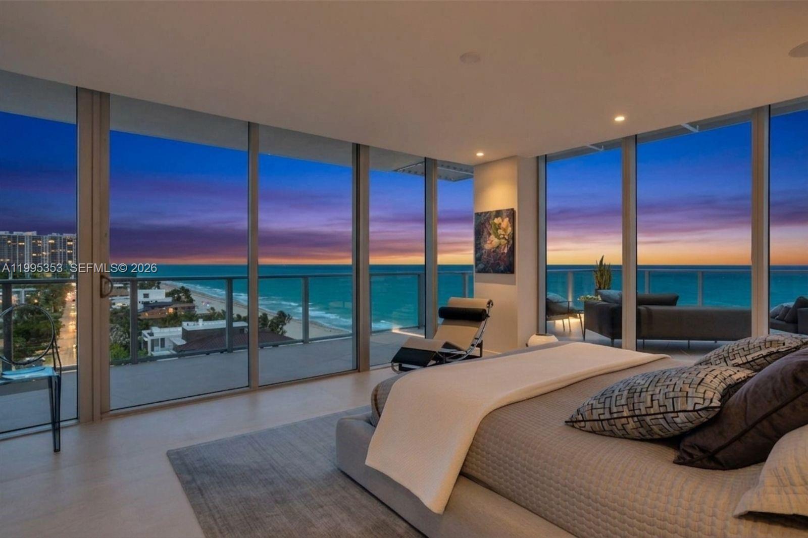 NEW PRICE!! RARE North Tower NE corner residence offering unobstructed oceanfront panoramas with an extraordinary 180° sweep of turquoise Atlantic vistas from the most coveted line in the building. Spanning over 4,200 total square feet & enhanced by a fully integrated Control 4 smart home system, this home defines elevated coastal living at its finest. Arrive via your private elevator foyer into a grand, light filled oversized layout where walls of glass frame endless water views. Over $1.2M in bespoke renovations & curated designer furnishings create a refined, turnkey experience from the sleek Italkraft chef’s kitchen to the indulgent primary suite designed as a true sanctuary. Seamless indoor-outdoor living unfolds onto an expansive 1700 SFT wraparound terrace, where your private plunge pool and sun deck set the stage for coffee sunrise mornings and evening wind down entertaining with your favorite beverage against a breathtaking ocean backdrop. Set along 450 feet of pristine beachfront, this world class resort delivers a five star lifestyle with 24/7 valet, security, concierge services, a full service spa, state of the Equinox style fitness center, multiple resort style pools with cabanas, & onsite dining at Del Mar Mediterranean, also serving food & drinks either poolside or right on the fully serviced beach with loungers & umbrellas! No special assessments. Furnishings negotiable. Private showings available by appointment. Original owners offering seller financing.