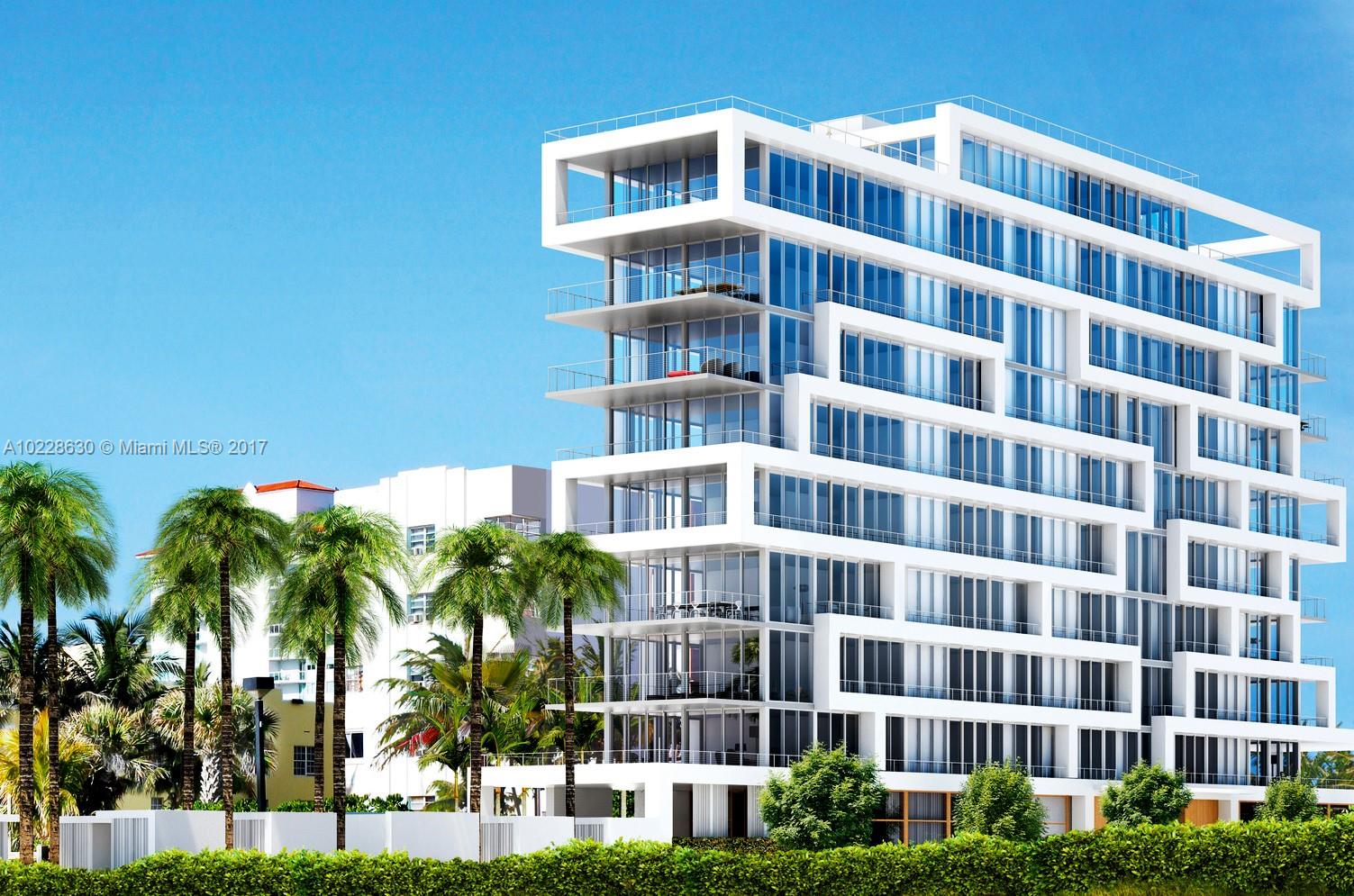 Exquisite & rare concept boutique condo right on the beach! Only 8 residences in building! This 4 BD/ 4 BA full floor residence features floor to ceiling windows, full home automation, audio speakers throughout, expansive private terraces w/ panoramic ocean views. Gourmet kitchen w/ high-end appliances, gas ranges, Boffi cabinetry, double-ovens by Miele, countertops & backsplashes in Calacatta Gold stone. Amenities including 24 hour security, 2 parking spaces, private cabana, fitness center & much more!