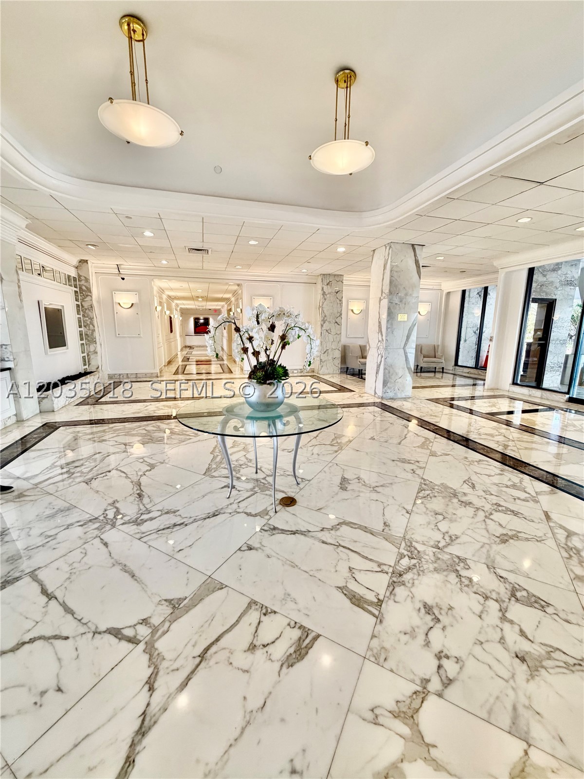 Emerge in Miami Beach living at this 14th floor large 1,070 sq. ft. Ocean View 1 bedroom with in suite full bath corner condo with oversize glass balcony at the SEACOAST 5700 on Millionaire's Row. No neighbors on bedroom side. Walk in closet. 1/2 bath at entry way. Enjoy modern appliances, Granite counter tops and wood cabinet with open concept counter top seating overlooking dining and living room. Accordion shutters for peace of mind. Maintenance includes water, A/C maintenance & A/C electricity , highspeed internet and free Wi-Fi in common areas. 1 assigned covered parking space and 1 storage on same floor. Waterfront heated pool & BBQ deck with new furniture. Meeting, party and office/work desk rooms. 24hrs valet service & security. Pet friendly building. Can rent condo 1 year at a time immediately. Corner unit no neighbors on 1 side.