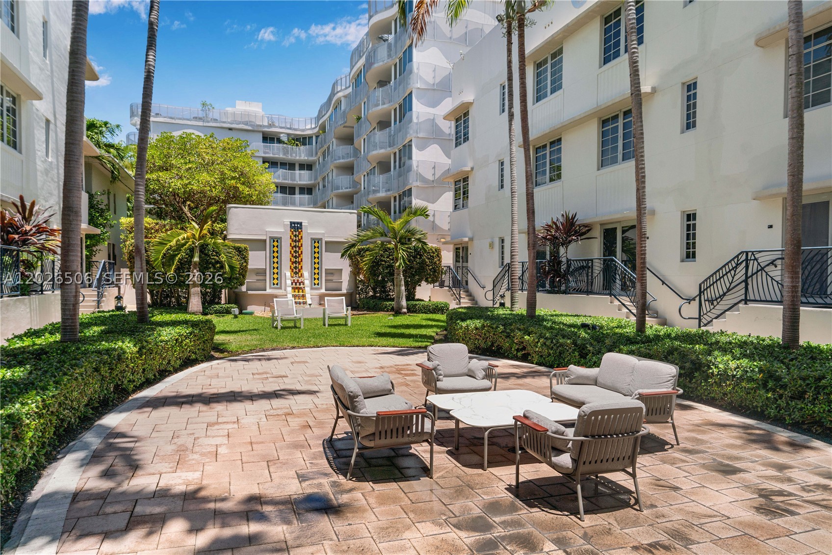 Experience the charm of The Historic Governor at Artecity Village, ideally located just two blocks from the beach. This spacious 1-bedroom, 1.5-bath residence features a modern kitchen, updated bathrooms, and wood-laminate flooring throughout. Offering 734 sq. ft., it boasts the largest 1-bedroom floor plan in the building. Residents enjoy resort-style amenities, including exclusive beach membership with umbrella and chair service, two pools, a fitness center, valet parking, and a  resident lounge. Perfectly situated within walking distance to shops, dining, and entertainment. A rare opportunity for both investors and end-users, with flexible 30-day minimum rental allowed.