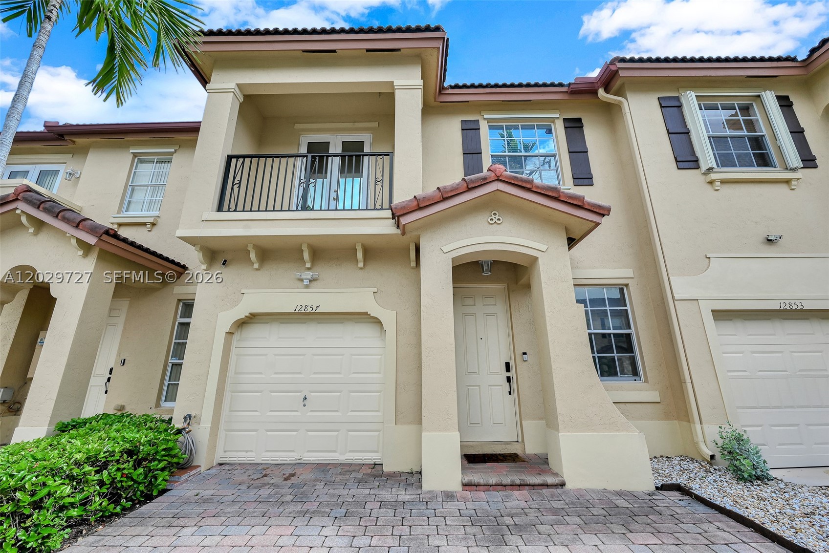 Beautiful and spacious 3-bedroom, 2.5-bath townhouse located in the highly desirable Courts at Tuscany community! This well-maintained home offers a bright and functional floor plan with 1,670 SF of living area, spacious living and dining areas, abundant natural light, and a finished garage. Enjoy comfortable family living with generously sized bedrooms, open kitchen layout, and low-maintenance outdoor space perfect for relaxing or entertaining. This property has been tastefully updated and is ready to move in. AC recently replaced. Relax on the bedroom balconies or head over and enjoy 2 beautiful pools, fitness, center clubhouse and more.  Excellent opportunity to own in a quiet, family-friendly neighborhood with great amenities. Easy to show!