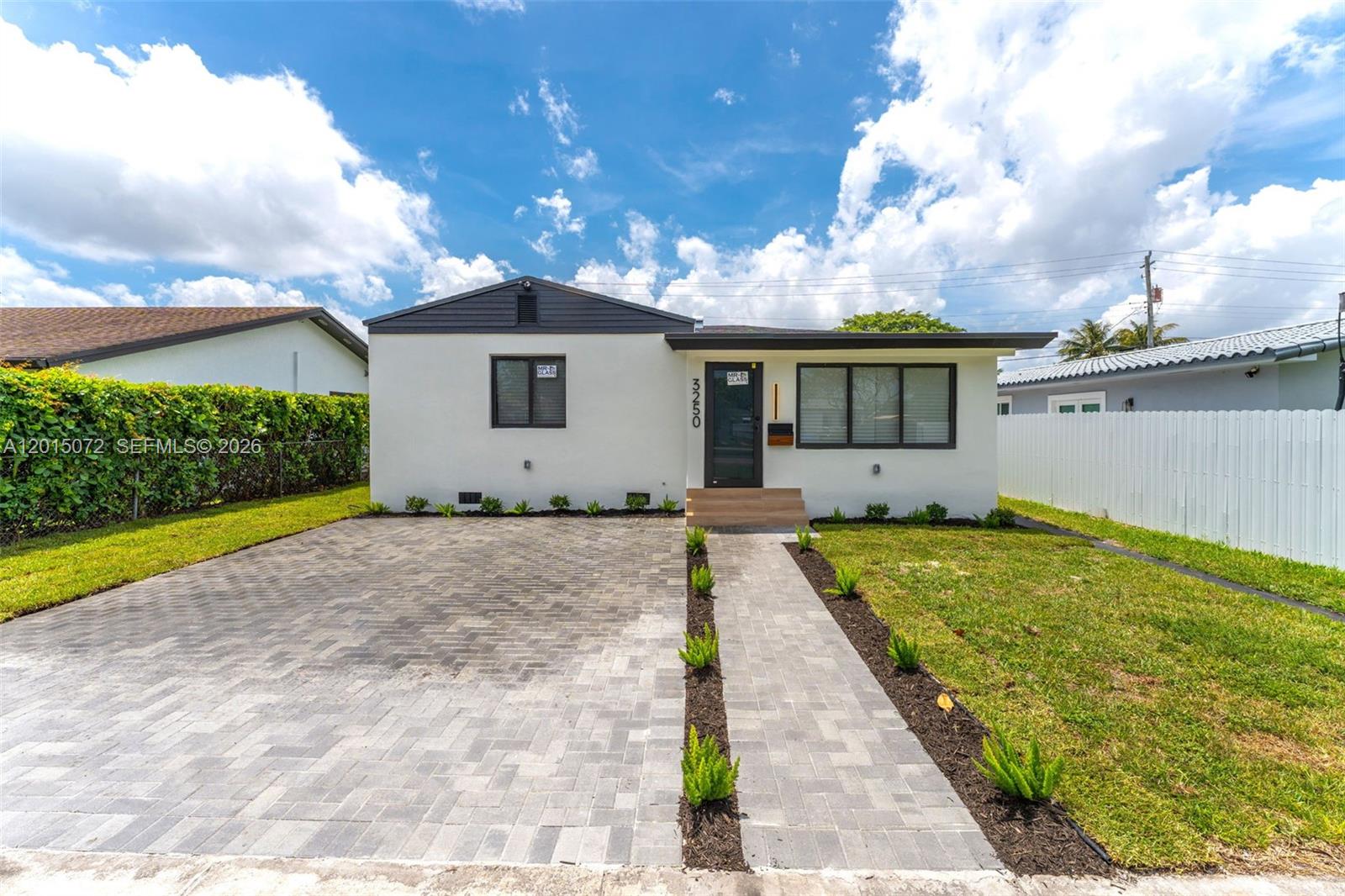 Be the first to live in this fully remodeled 3 bed / 2 baty 1200sqft (bigger than tax roll) single-family home in the heart of Miami. Top-to-bottom renovation with high-quality finishes throughout. Bright open layout, new kitchen and baths, new LED lighting,impact windows, driveway updated electrical and plumbing. Large side yard with room for boat/RV and a huge backyard ready for a pool and outdoor oasis.
ASK ABOUT CLOSING COST!!!