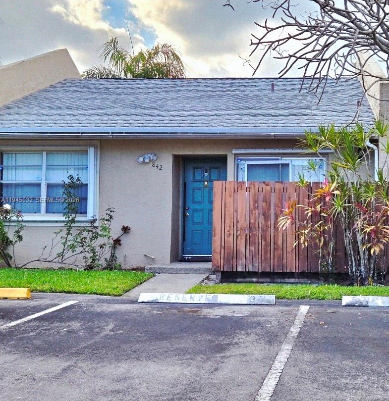 Nice and comfortable 2 bedroom 2 bath partially updated villa in all ages community. Newer laminate floors, newer roof (2020), updated bathrooms, with washer/dryer inside the unit. Small front patio. It offers 2 assigned parking spaces + guest parking, community pool. Great location in Coconut Creek, close to restaurants, shopping, post office, pharmacy, movie theaters, parks and the Turnpike.  Pet friendly community. Coconut Creek is a great city to live in. Sale is 'as is'. All information including that produced by the Owners or Listing Company are subject to errors, omissions, or changes w/out notice. Easy to show.