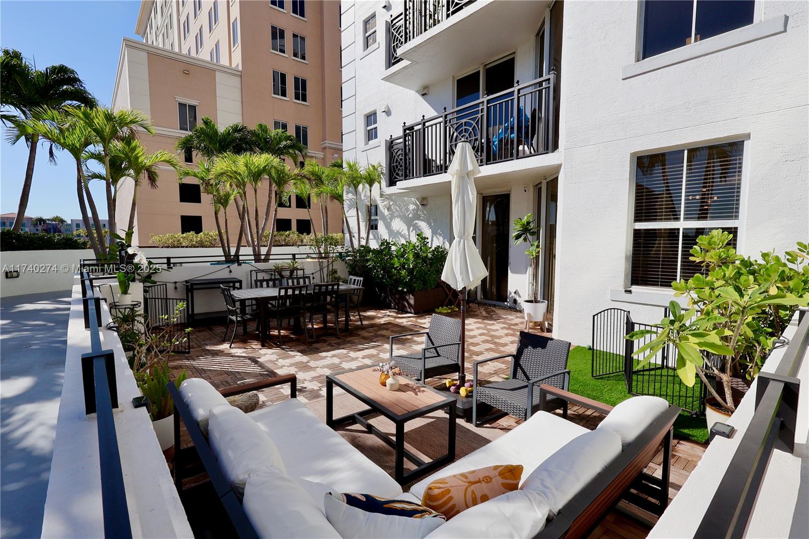 Rarely available corner unit with a 500+ sq. ft. private terrace boasting stunning city and skyline views. This bright and airy split-layout condo features just under 1,000 sq. ft. of open-concept interior space, excellent for entertaining. The recently refreshed Gables Park Tower stands in the heart of Coral Gables, walking distance from Miami’s premier dining, shops, cafés, and plenty of entertainment.  This full-service building offers 24-hour security, front desk personnel, freshly remodeled lobby, gym, & a sizable pool. You will be instantly enamored by the exceptional blend of expansive outdoor living, unparalleled walkability, and effortless access to the best of Miami—offering the perfect balance of serenity and city life. Don’t miss this opportunity!