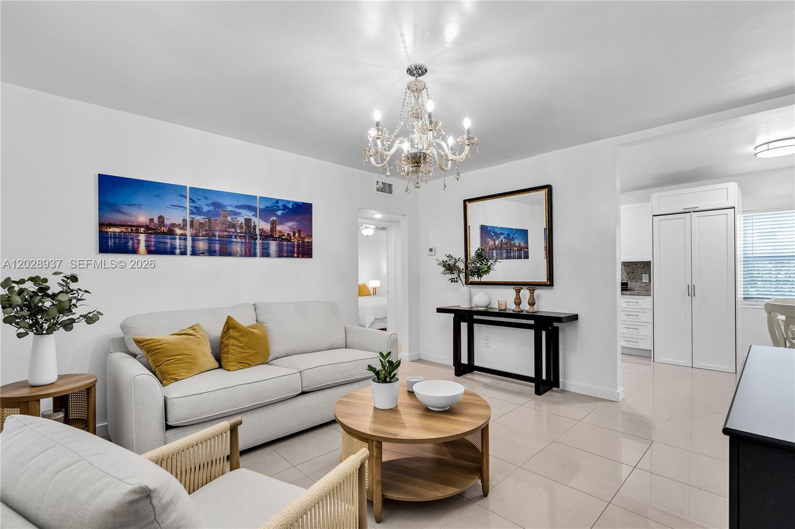 This stunning 2-bedroom, 1-bathroom first-floor unit is a true gem in the heart of downtown Coral Gables. Featuring a premium front-facing position and beautifully renovated interiors, the home is move-in ready. Enjoy newly refinished hardwood floors, a modern kitchen, and an updated bathroom, all crafted with quality finishes. Added conveniences include an in-unit washer and dryer. Located steps away from top-rated schools, fine dining, shops, and family-friendly amenities, this residence offers the perfect blend of style and convenience. Don’t miss out on this rare opportunity to own a stylish, centrally located home in Coral Gables. No Association Approval required!!