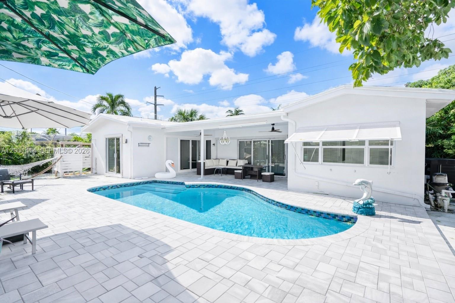 INVESTOR-READY CASH FLOW OPPORTUNITY! SHORT-TERM RENTAL APPROVED. PRIME LOCATION—PERFECT FOR FAMILIES OR A TRUE “HOME SWEET HOME” LIFESTYLE!

Beautiful 4BR/2BA pool home in Imperial Point, fully furnished and ready to generate income from day one. Ideal as a short-term rental, second home, or smart investment. Features open living spaces, an updated kitchen, and a comfortable layout designed for everyday living and entertaining.

The outdoor space feels like a private retreat with a heated pool, covered patio, pergola, and outdoor shower, all surrounded by a fully fenced yard with mature fruit trees. Recent upgrades include a new AC, new dishwasher, relined plumbing, fresh exterior paint, and updated landscaping.

Prime location just minutes from the beach, Las Olas, shopping, and dining, with quick access to I-95. No HOA.