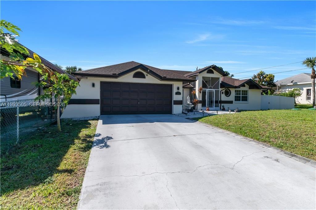 Unique Opportunity! Well-maintained home featuring 3 bedrooms and 2 bathrooms, offering comfortable living spaces and a functional layout. The property includes solar panels for improved energy efficiency, a roof replaced in 2023, and an A/C system updated in 2024. Exterior features include a pool, double garage, storage shed, and a 32 x 12 carport suitable for additional covered parking. The lot includes a variety of fruit trees such as mango, avocado, mamey, coconut, lemon, guava, and plantains. Convenient location with access to shopping, dining, and major roadways. Buyer or buyer’s agent to verify all information, including measurements and features. Schedule a showing to learn more about this property.