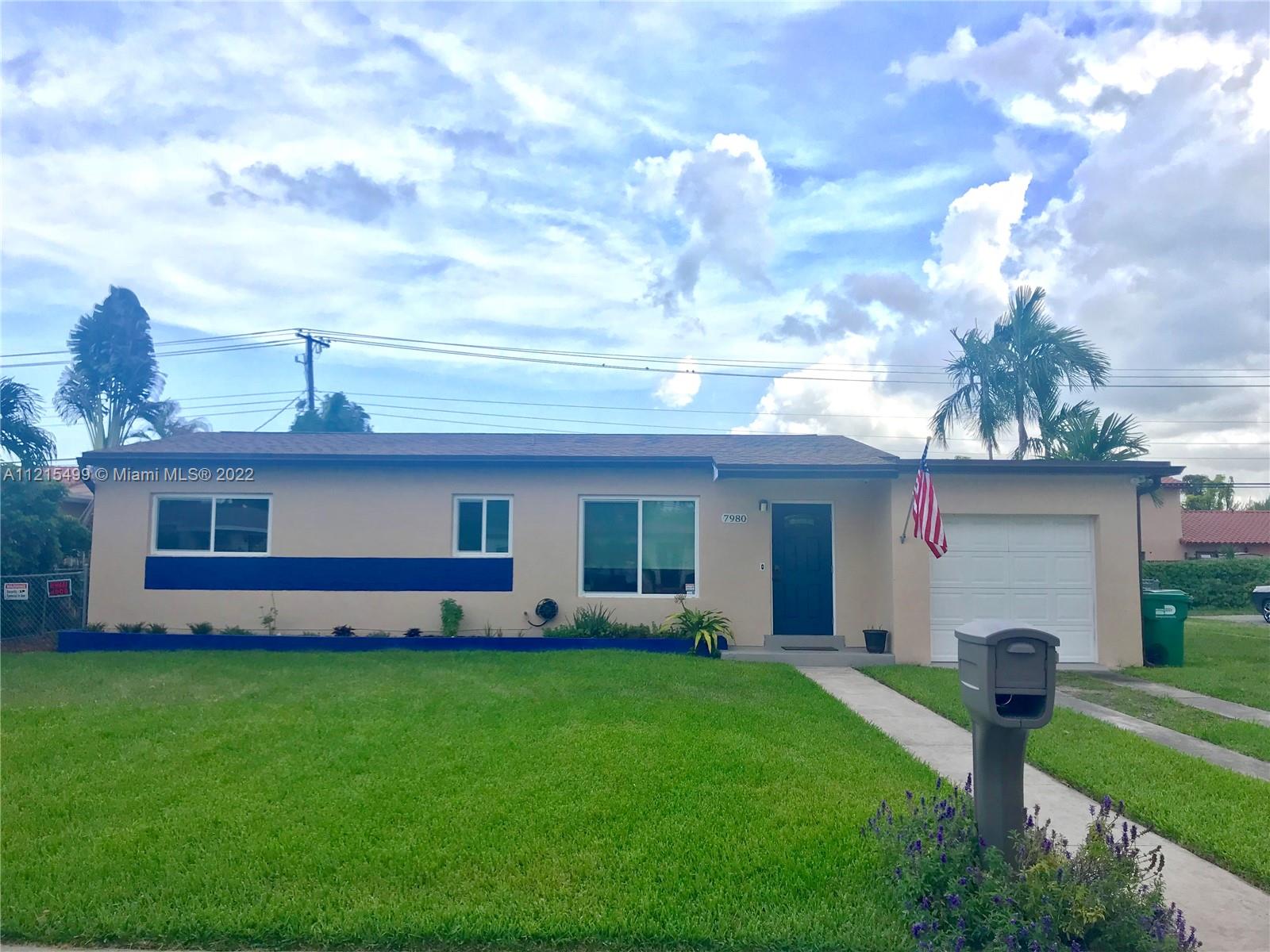 DO NOT DISTURB TENANTS, KNOCK ON DOOR OR STEP FOOT ON PROPERTY WITHOUT APPT. Sqft is larger than tax roll: correct LA Sqft is 1,319 sqft. PROFESSIONAL PICTURES COMING SOON. Across from Tropical Park, next to Palmetto Expressway, and walking distance to Target, Publix and more! Corner lot with huge fenced backyard, mango trees and a shed. Plenty of parking outside as well as attached garage. Relatively new AC, washer/dryer, fridge, range, roof, gutter, toilet and windows/doors. Windows, front door and back door are all IMPACT. Currently tenant occupied until October 21st 2022 paying $2,350/month. Comparable market rents are above $2800 with no remodeling. Dead end lot next to the house can be purchased and obtained from the city if the buyer wishes to extend their lot.