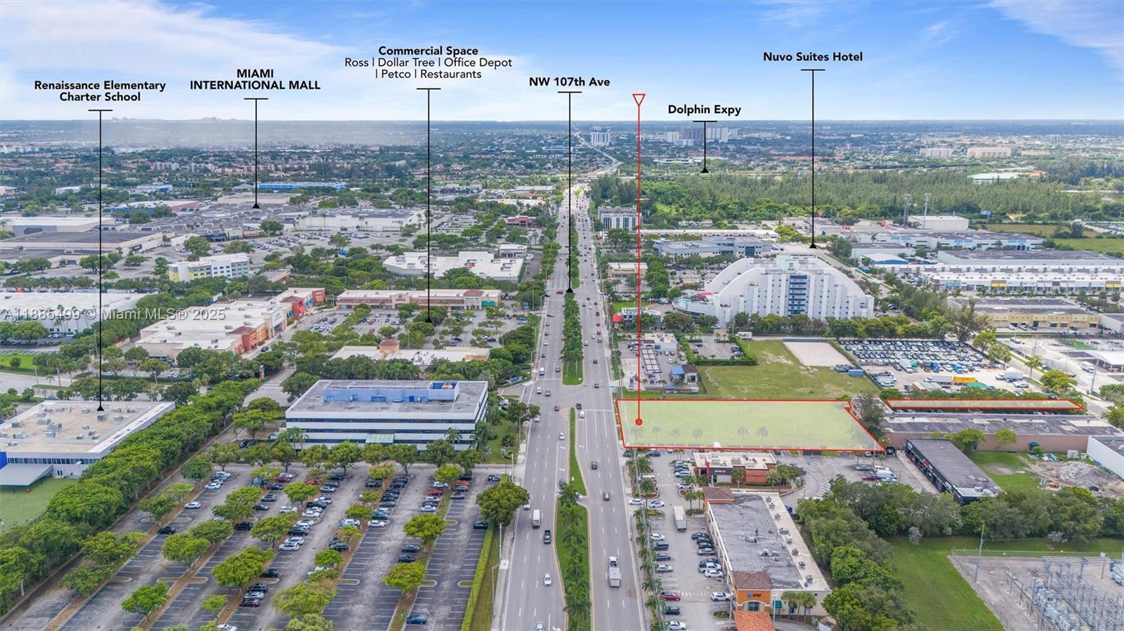 Exceptional development opportunity in the heart of Sweetwater, one of South Florida’s fastest-growing urban corridors. This 1.28-acre site includes fully developed plans for an 8-story, 93-unit mixed-use project featuring 68,370 SF of residential space with a balanced mix of studios, one-, and two-bedroom units, plus 7,300 SF of ground-floor retail. Zoned C-2 Special Commercial District, it offers exceptional flexibility for residential, mixed-use, hospitality, or office development. Strategically located with direct access to 107th Ave and minutes from FIU, Dolphin Mall, Miami International Mall, and major highways SR-836 & Florida’s Turnpike. The site offers strong rental demand, excellent visibility, and immediate build potential in a thriving Miami-Dade submarket.