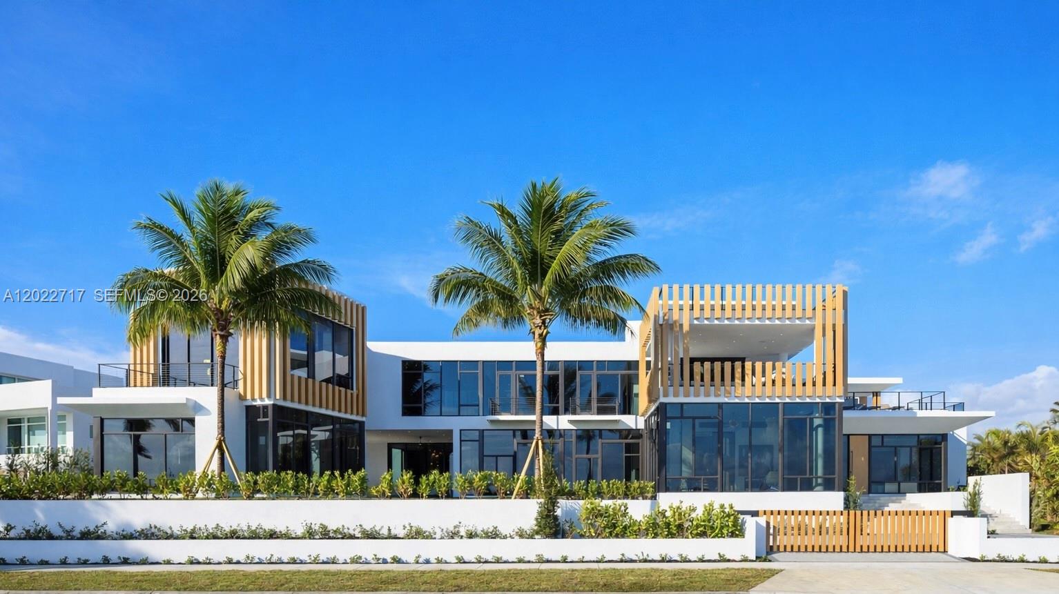 NEW CONSTRUCTION - If luxury waterfront living is what your client is after, bring them to this mega waterfront mansion with a 100 ft dock in SoSo where 180 degree water views abound. This bespoke waterfront experience is one of the most exceptional homes ever brought to market in West Palm Beach. You can't buy this on Palm Beach Island. No traffic and located just 11 minutes to PBI Airport. The residence offers approximately 13,370 SF of full-blown luxury. Highlights include a second-story pool and spa, 2 Poltrona Frau kitchens, wine room, outdoor cocktail bar, full staff area, 2 grills, firepit, private cinema, and a 100' deep-water dock for large yachts. Every room opens to the water. 9 full bedrooms and 5 to 7 additional rooms for flexible living.