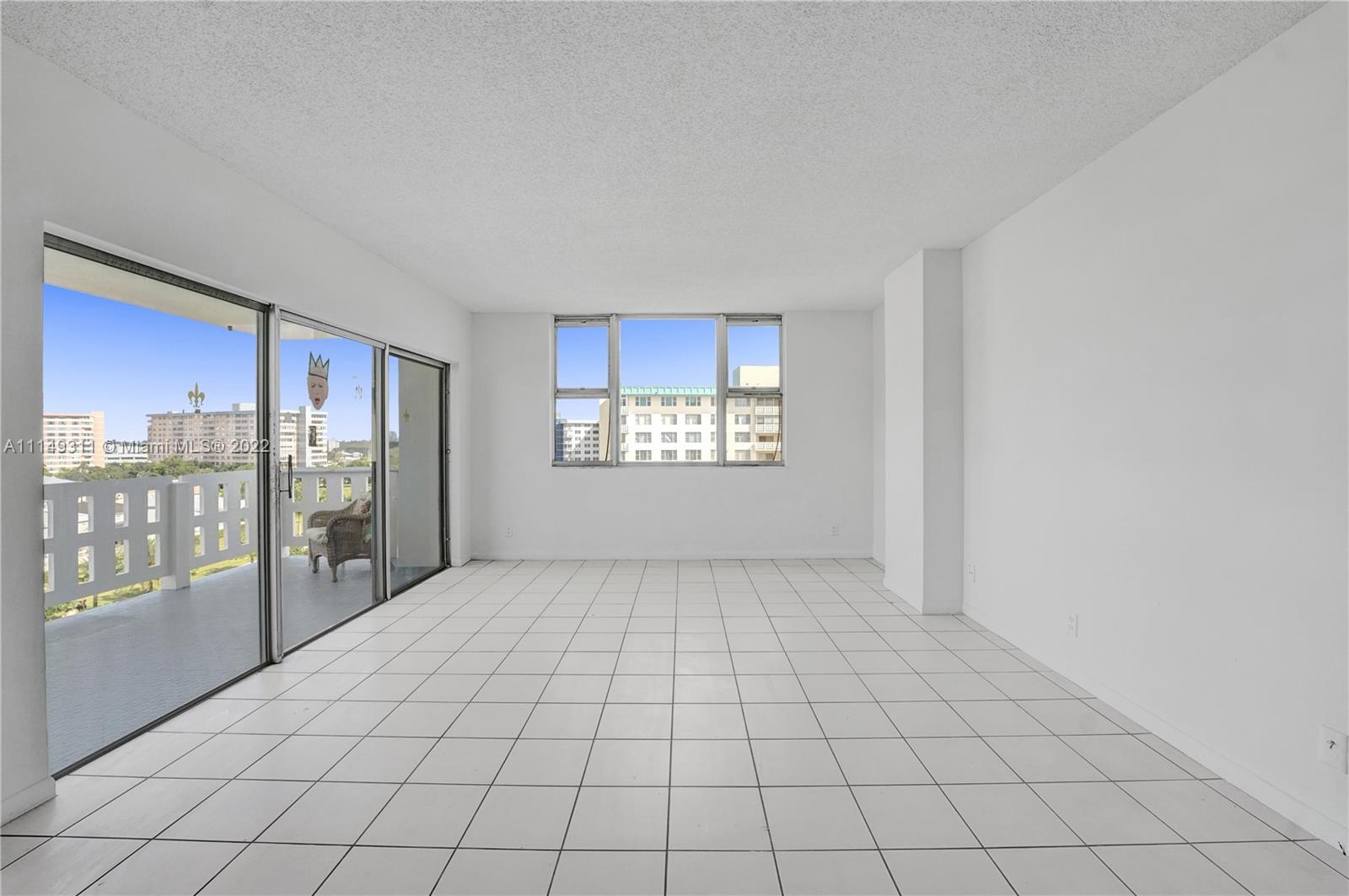 The nearly 1300 square-foot unit is perfect for a 55+ who is looking for a good dollar value in today’s market. Freshly painted with ceramic tile throughout.  Bedroom floor is designer ready! Hillcrest Community offers tons of amenities; including a park, lake, and walking path. Well kept building with 24/7 security, assigned parking, and plenty of guest parking. Enjoy the beautiful northeast and northwest views from the oversized open balcony.
