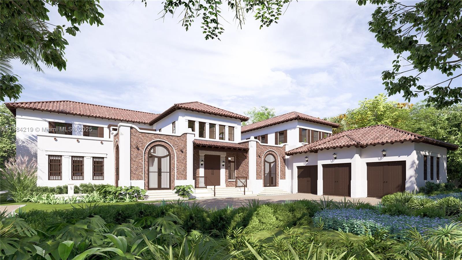 Step into over 11,000sf of architectural brilliance by award-winning Pacheco Architecture. A Cartagena-inspired new construction masterpiece designed to perfection. Not another spec home box. Curved archways, vibrant custom tiles, airy courtyards & oversized windows provide views & natural light in every room. Features include a double-height foyer, grand staircase, luxe primary suite w/ sunroom, smokeless fireplace & spa bath. Enjoy a movie theater, elevator, butler’s kitchen, wine cellar, fitness room, sauna, & massive terraces. A backyard oasis boasts a 70' pool, waterfall & jacuzzi, outdoor kitchen, & private guest suite cabana. Situated on nearly 1 acre on a North Pinecrest secluded street. DELIVERING END OF Q1 2026: Act now to customize remaining details.