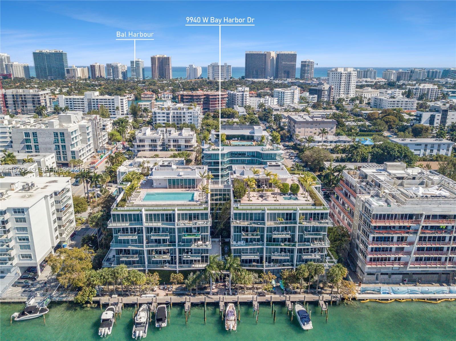 IMPECCABLE AND UPGRADED WATERFRONT 3-BEDROOM CORNER RESIDENCE in the highly desirable Bay Harbor Islands.  EXPANSIVE TERRACES (close to 800 sq ft) surrounded by lush landscaping create a true indoor-outdoor living experience with a private, HOUSE-LIKE FEEL. The residence features IMPECCABLE FINISHES including built-in closets, custom cabinetry, and shades throughout and more.  KAI is a newer BOUTIQUE BUILDING designed by renowned Arquitectonica, offering a 24-hour front desk and concierge. Perfectly located, just a short walk to A-rated public school, Bal Harbour Shops, restaurants, cafés, houses of worship, and the beach.  Enjoy the SPECTACULAR ROOFTOP AMENITIES including an infinity pool, jacuzzi, and BBQ area with breathtaking 360-degree views of the city, Intracoastal, and ocean. 2 PARKING SPACES SIDE-BY-SIDE. Boat slips available upon request.  ** Rare opportunity - experience the best of South Florida waterfront living!  **