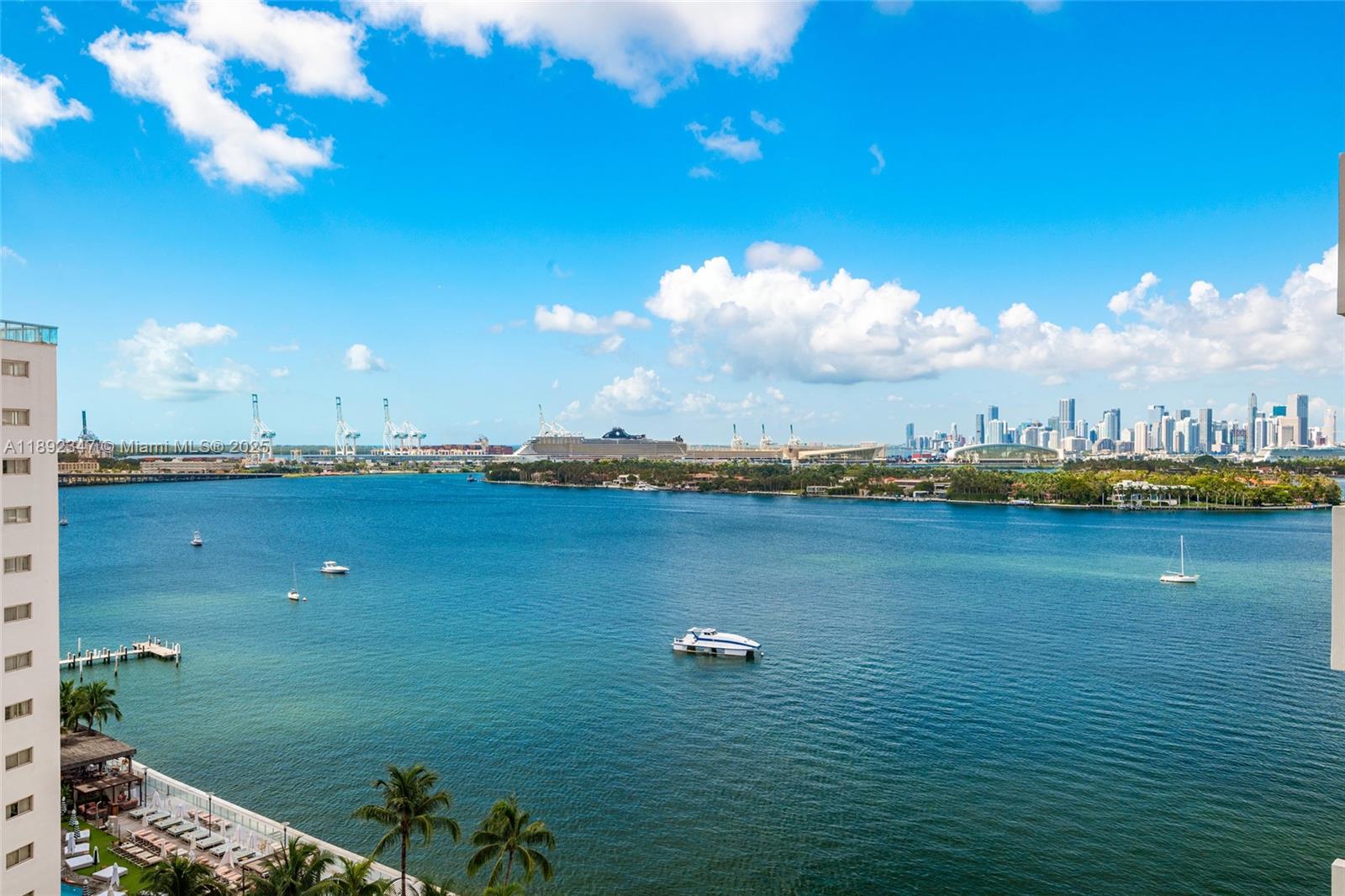 Large 1 Bedroom with Bay Views. This unit is almost 1000 SqFt with large spaces. This is a great unit with great views and great spaces. The Mirador is located on trendy West Avenue just steps to Lincoln Rd, Whole Foods and everything that South Beach has to offer. All assessments paid by the seller at closing. Easy to show by appointment.
