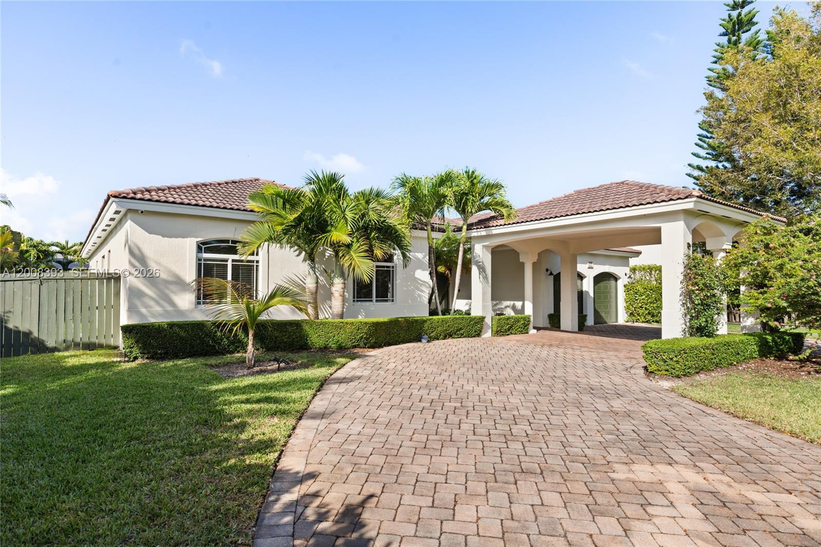 Welcome to this beautifully updated one-story home offering 4 bedrooms and 3.5 bathrooms, designed for both comfort and modern living. Located on a quiet cul-de-sac street, this home offers both privacy and a peaceful setting. From the moment you enter, you’ll notice the bright, open layout with high ceilings and abundant natural light, seamlessly connecting the living, dining, and family areas with a stylish chef’s kitchen—perfect for everyday living and easy entertaining.

The spacious primary suite features a custom walk-in closet and a well-appointed bathroom with dual sinks, soaking tub, and separate shower. The home also offers a large laundry room with stainless steel sink, cabinetry, and LG washer and dryer. Additional highlights include a new A/C system installed in 2024, plus smart home features such as WiFi-controlled A/C, security camera system, and two new garage door motors with remote access and high impact windows and doors. 

Step outside and enjoy your own private backyard retreat featuring a covered terrace, summer kitchen, and pool—ideal for relaxing or hosting family and friends year-round. The home also offers lush landscaping with native trees and an irrigation system.

Ideally located near Deering Estate for walking or biking, and just minutes from Palmer Trinity School and other top-rated schools, this move-in ready home offers a great balance of style, comfort, and convenience.