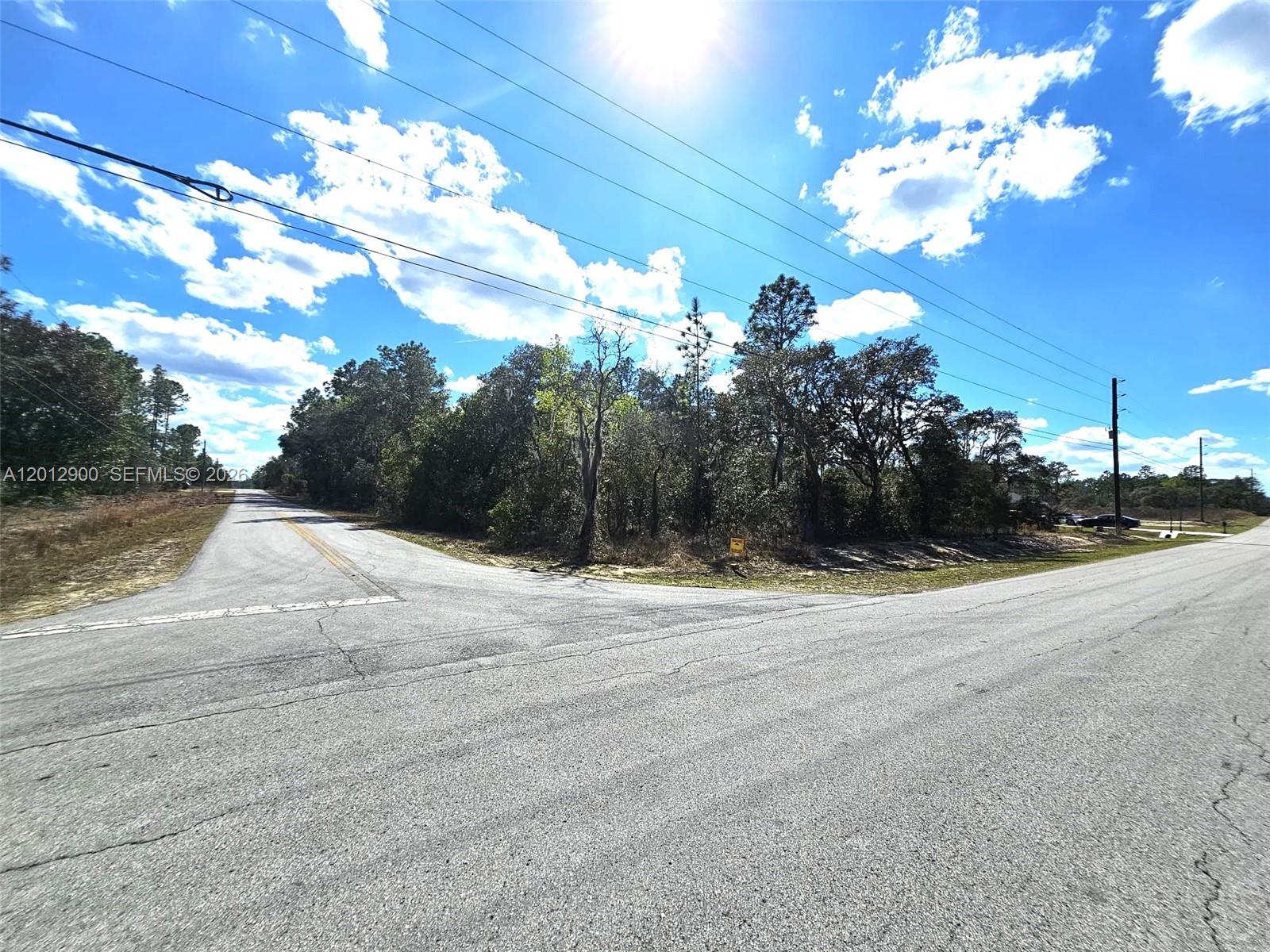 Spectacular corner lot! Spacious 0.51-acre (22,215 sq ft) wooded parcel located in a prime and fast-growing Dunnellon neighborhood. This property features paved road access, nearby power availability, and is situated in a NO FLOOD ZONE. NO HOA. Zoned R-1, it’s perfect for building your dream home with plenty of space for a pool, garden, or outdoor living area. The property is part of an expanding residential community, offering excellent investment potential as the area continues to grow. Within walking distance to Sea Cliff Community Park, and conveniently located just 30 minutes from Ocala, with easy access to Tampa, Crystal River, and the Gulf Coast.