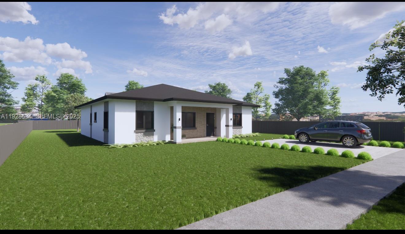 BRAND NEW CONSTRUCTION HOME. 4 BEDROOM 3 BATHS. SEPARATE LAUNDRY ROOM. 2 MASTERS WITH INDIVIDUAL ENTRANCE FOR PRIVACY OR IN LAW QUARTERS. HUGE BACKYARD.  OPEN FLOOR PLAN. ALL TILED. AMAZING SPACIOUS KITCHEN. 11,000 SQ FT LOT AMAZING AREA. VERY CLOSE TO EAST HIALEAH. CALL LA FOR MORE INFO. . NO ASSOCIATION!!!!!! HUGE YARD!!! VERY EZ TO SHOW