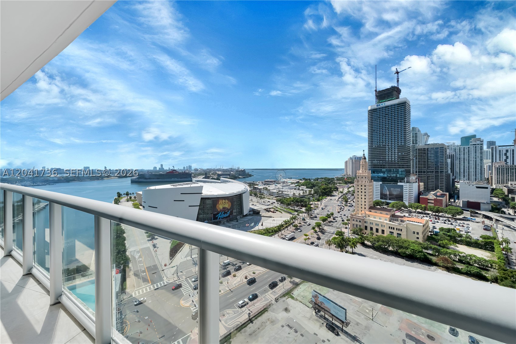 Experience elevated waterfront living at Marina Blue in the heart of Downtown Miami. This stunning 2-bedroom, 2-bathroom residence showcases unobstructed views of Biscayne Bay. The thoughtfully designed layout offers abundant natural light. 

Ideally situated directly across from Museum Park, residents enjoy unparalleled walkability to world-class dining, entertainment, shopping, Kaseya Center, Bayside Marketplace, Pérez Art Museum Miami, Frost Museum of Science, and Miami's vibrant waterfront. Marina Blue offers resort-style amenities including  swimming pools, a state-of-the-art fitness center, spa facilities, a volleyball court, business center, club room, 24-hour concierge, valet parking, and security. Whether as a primary residence, vacation home, or investment opportunity, this exceptional property delivers the ultimate Miami lifestyle.