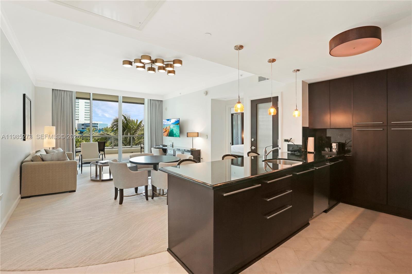 Experience lavish oceanfront living in this 1-bed, 1.5-bath at the Fontainebleau III Sorrento Miami Beach. Enjoy an extra large balcony in this fully furnished turnkey unit with a king bed, sleeper sofa, 2 TVs, fully equipped kitchen, dishwasher, washer/dryer, & extra high ceilings throughout. Enroll in the hotel rental program & receive income while away! The Fontainebleau resort offers luxury amenities on 22 oceanfront acres including award winning restaurants, LIV night club, Lapis spa & state-of-the-art fitness center. Maintenance fees includes: AC, electricity, valet + daily free breakfast in the owner’s lounge.