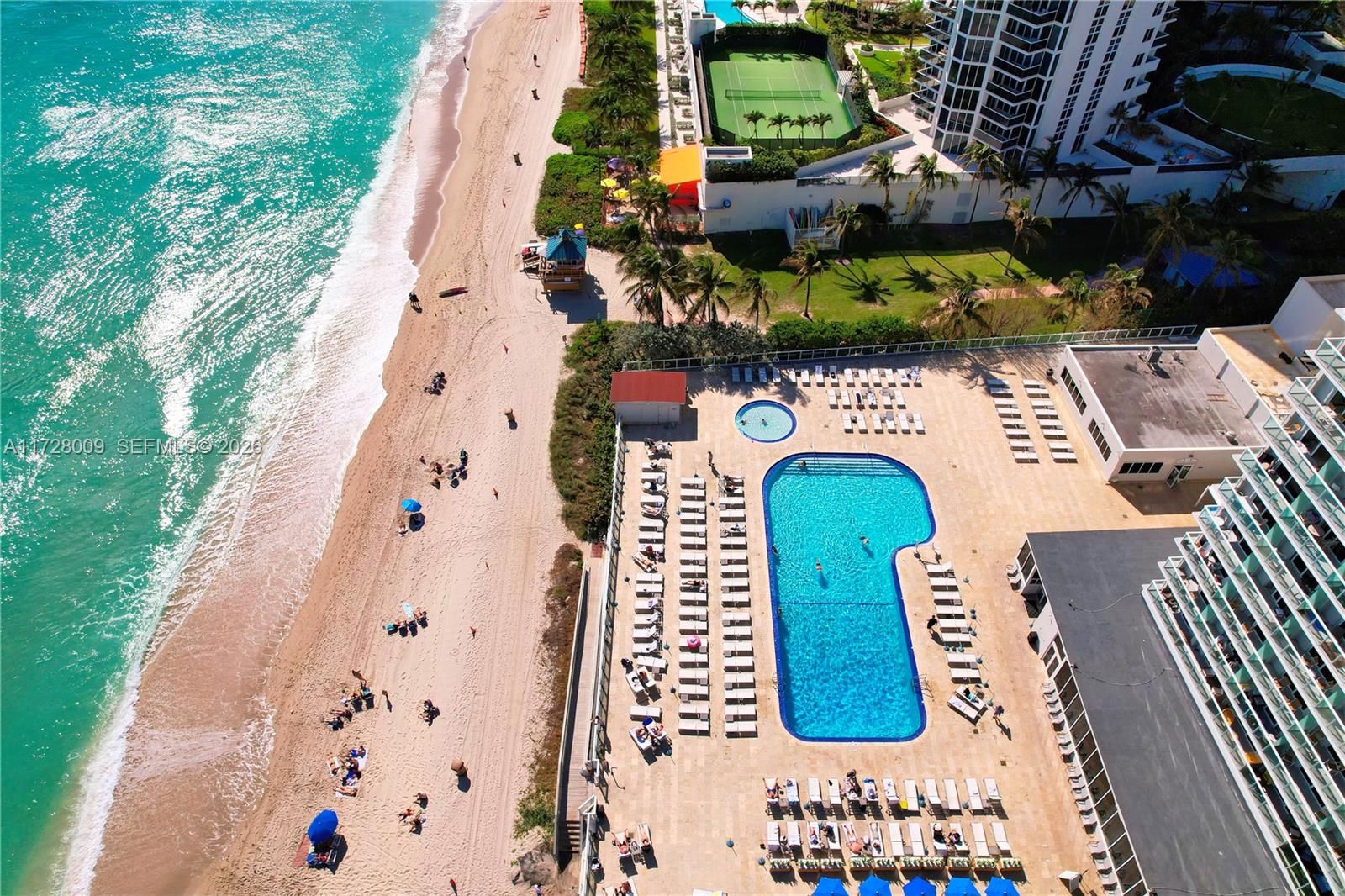 Airbnb allowed oceanfront condo. Welcome to your seaside retreat, this residence offers a perfect blend of coastal and city living. Brand new AC in unit. Unit not in the hotel program. There is a special assessment of $362.20 a month. Non-negotiable.