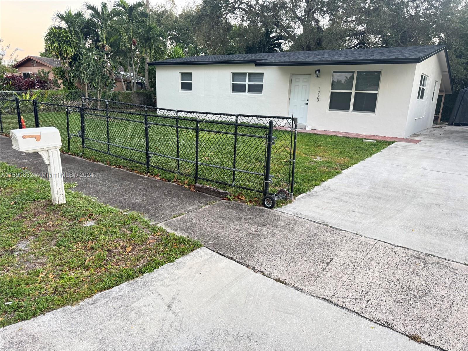 Welcome to this beautifully renovated 3-bedroom, 2-bathroom home in the highly sought-after Ives Dairy area! Ideally situated near all major highways—Interstate 95, the Turnpike, and State Road 7—this home offers both convenience and comfort. Just under 1 mile from shopping at Publix, Walmart, Winn-Dixie, and more, you’ll have everything you need right at your doorstep.This pristine home features a completely updated kitchen with brand-new cabinets and sleek quartz countertops, as well as renovated bathrooms with stylish new tiles, vanities, and fixtures. With central air conditioning to keep you cool year-round, you’ll enjoy comfort throughout the seasons.
The property offers plenty of parking space and includes a useful storage shed for additional space and convenience. Apply Today!