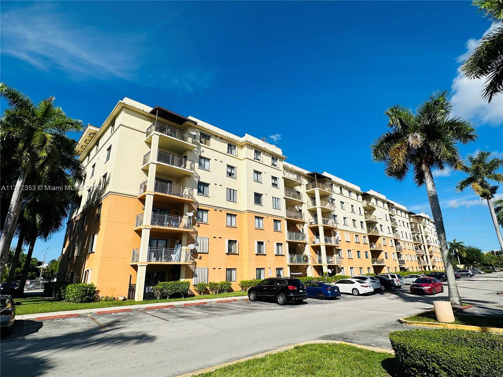 Spacious and updated 3 bedroom/2 bathroom top floor unit with balcony and 2 parking spaces! This residence will feature all stainless kitchen appliances, washer, dryer, central a/c, ceiling fans and a fresh coat of paint. The community boasts many amenities including an Olympic sized pool, gym, tennis courts, community room, security patrol, secured lobby and plenty of guest parking. Best of all, you will find yourself within easy access to the 836 Expressway, Turnpike and the Airport. Hurry, this one will not last! Sorry, no pets.