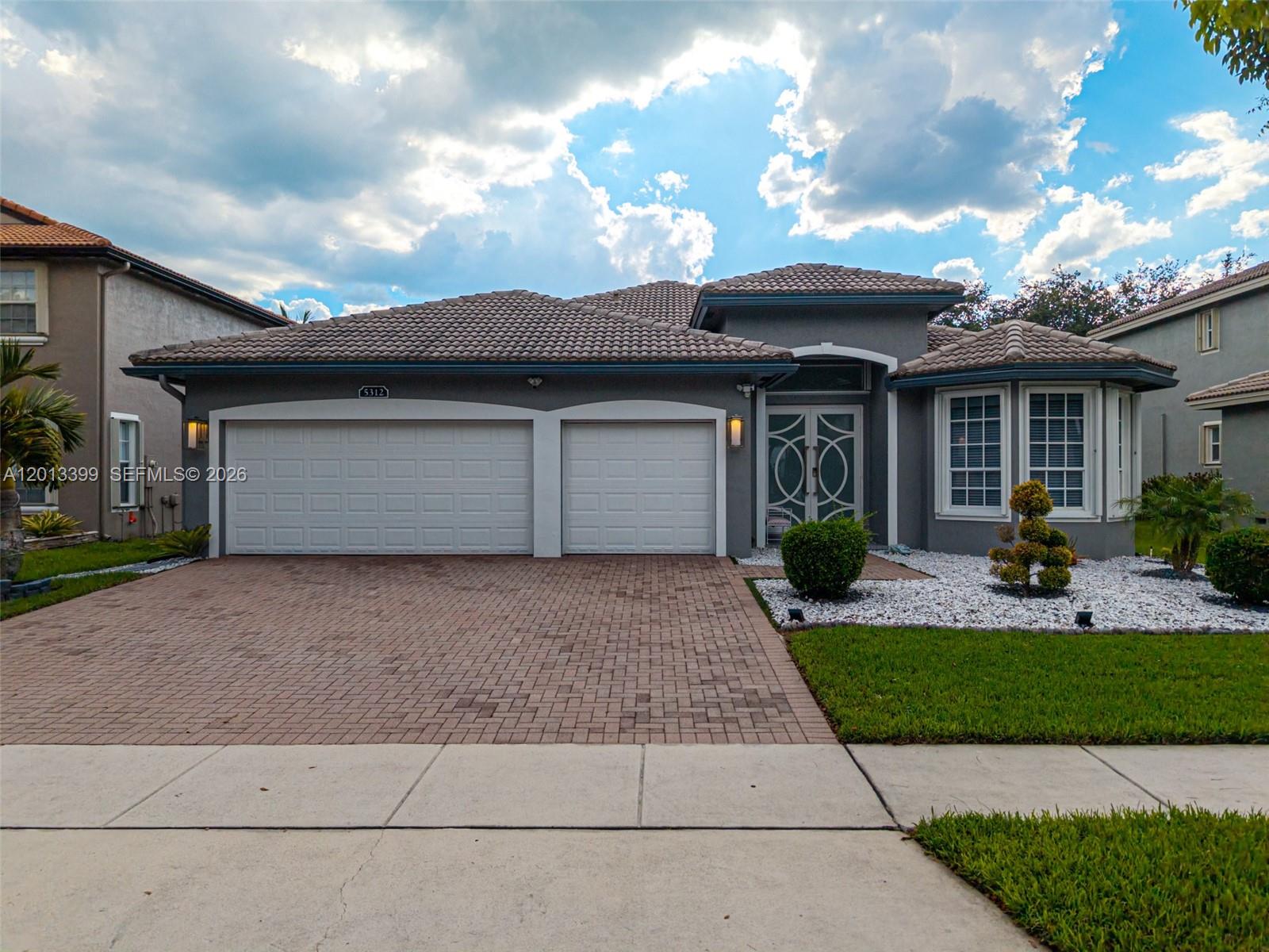 Beautiful and well-maintained home located in a gated community in one of Miramar’s most desirable areas, offering privacy, security, and peace of mind. 4 bedrooms/3 bathrooms. This property features a spacious and bright layout, perfect for both everyday living and entertaining.One of the bedrooms has been thoughtfully converted into a private home theater, creating a unique entertainment space ideal for movie nights and gatherings. Step outside to your own private oasis featuring a heated saltwater pool system, providing a more enjoyable and low-maintenance swimming experience. Hurraicane shutters on all windows, AC (2023) Water heater (2024), new pool water pum (2026) washer and dryer (2025). Furniture available for purchase. This home also boasts a spacious 3-car garage plus a driveway,—perfect for families or those who value convenience and extra storage. The interior includes a modern kitchen, generous living areas, and a seamless flow between indoor and outdoor spaces. Conveniently located near top-rated schools, shopping, dining, and major highways. Whether you’re looking for a primary residence or a smart investment opportunity, this home stands out for its unique features, comfort, and lifestyle appeal.