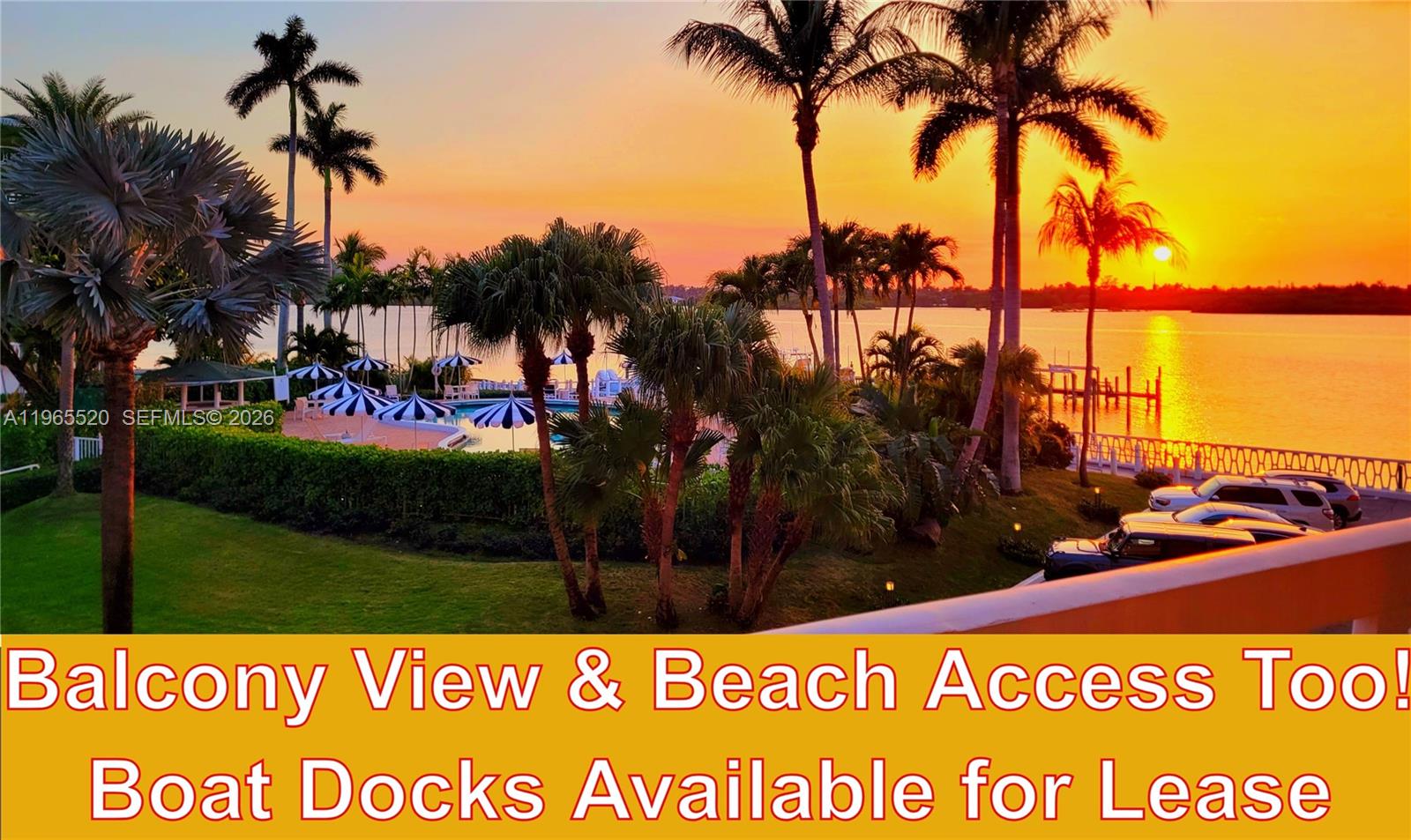 Walk across the street to the beach & a Par 3 public golf course & a restaurant.  Unit #310 sold for $599K on 3/16/2026 (original inside).   Boat docks on the intracoastal for lease $1800/yr & they allow you to install a lift.  Building is in great shape-- SIRS & Milestone Inspections were completed & new roof in 2025.  Amenities include a club room with a mini kitchen, TV and a dining area adjacent to a nice gym.   This unit faces southwest & has a big balcony with newer accordion hurricane shutters.  There is an under the counter washer/dryer (combo) in the kitchen & a common area washer /dryer on the catwalk.   No lease first year. Open parking space #93 (below balcony).