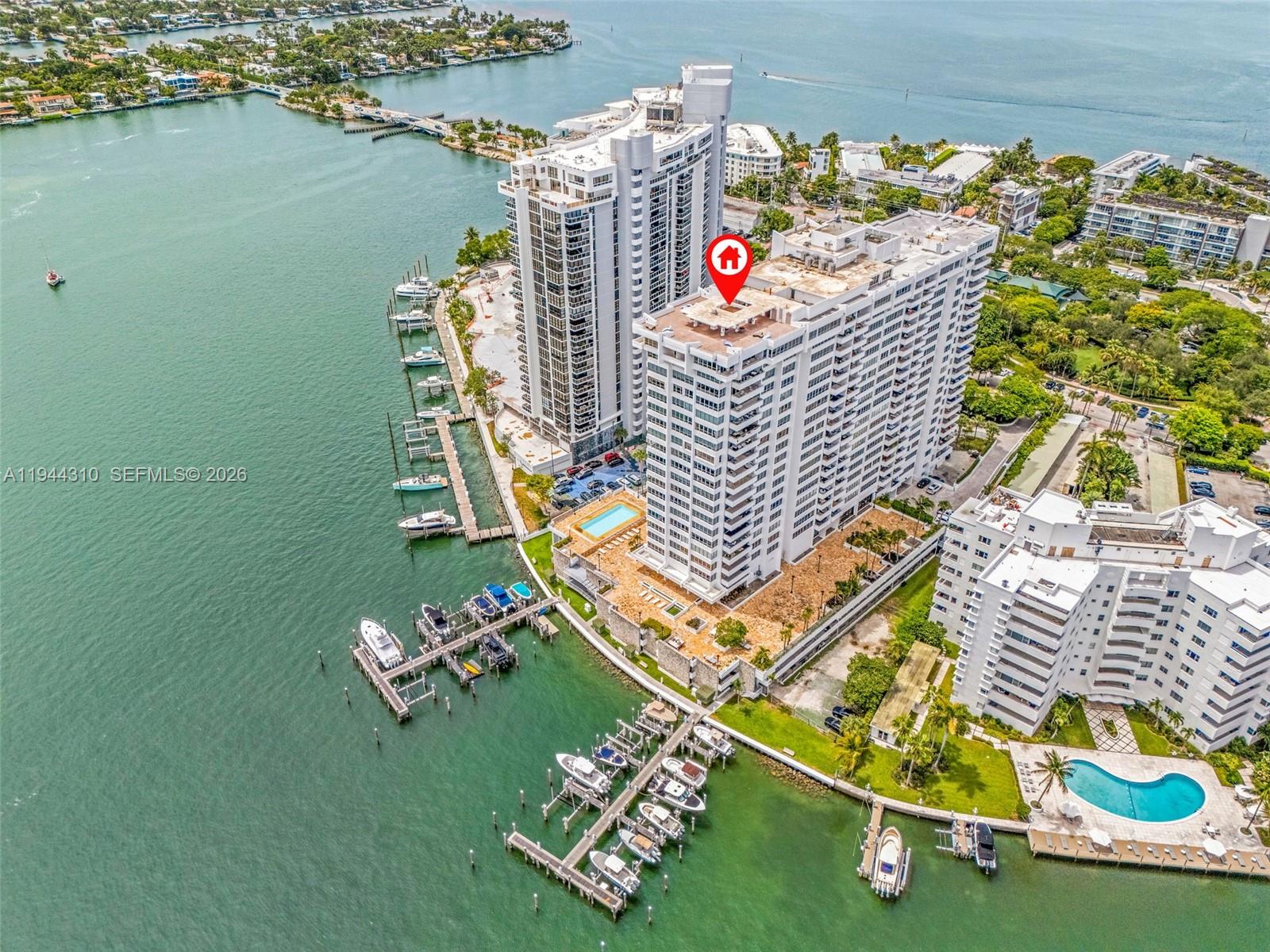 Costa Brava at 11 Island! Walk to the Venetian Islands and Sunset Harbour! Renovated & bright corner unit w/ 2 bed /2.5 baths. Oversized living room & designer open kitchen w/ top of line appliances great for entertaining. Large terrace with views of bay and port of Miami & impact windows/doors. Full service, pet friendly bldg w/ 24 hr security, valet, pool, gym, marina, rooftop, newly renovated hallways & lobby reno underway –Close to Lincoln Rd, or Standard Hotel - a must see!