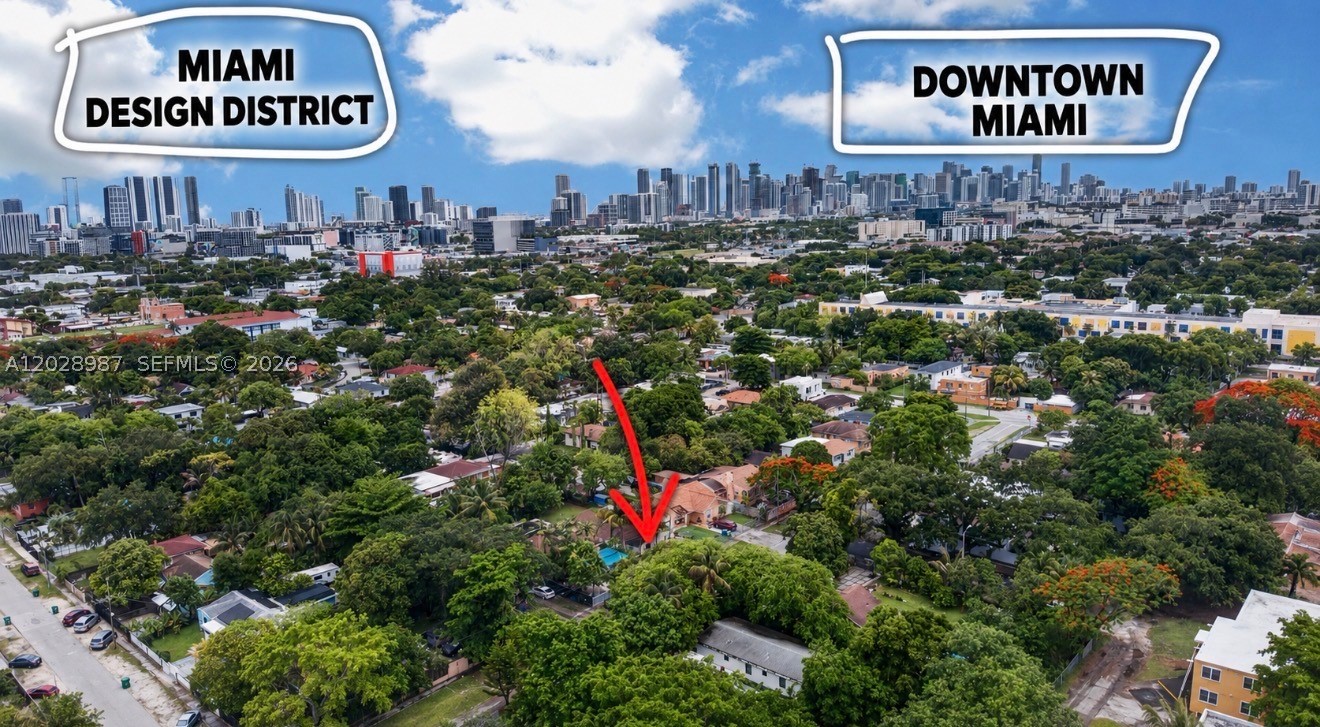 BACK ON THE MARKET! BRING YOUR HIGHEST AND BEST OFFER.
 PRIME MIAMI OPPORTUNITY! to own a spacious and versatile home in the heart of Miami! This property features 5 bedrooms, 3 bathrooms, and over 2,400 sq. ft. of living space, ideally located just minutes from WYNWOOD, THE DESIGN DISTRICT, DOWNTOWN MIAMI, major highways, shopping, dining, and entertainment.

The flexible floor plan offers generous living areas and plenty of room for a large family or multi-generational living. RECENT UPGRADES INCLUDE A NEWER ROOF, NEWER A/C SYSTEM, AND NEWER WATER HEATER, providing added value and peace of mind for years to come.

A standout feature of this property is the SEPARATE EFFICIENCY/IN-LAW SUITE WITH ITS OWN KITCHEN AND BATHROOM, OFFERING EXCELLENT POTENTIAL FOR ADDITIONAL RENTAL INCOME, EXTENDED FAMILY, OR GUEST ACCOMMODATIONS.

The fully fenced property is surrounded by mature coconut palm trees and lush tropical landscaping, creating a private tropical retreat right in the city. Located in a rapidly growing area with significant redevelopment and investment activity, this home presents an outstanding opportunity for both homeowners and investors seeking long-term appreciation.

NO HOA. Whether you’re looking for a primary residence, multi-generational living, or an income-producing investment property, this Miami gem offers endless possibilities. Schedule your private showing today! Solar panels will be paid at closing by seller. Some photos have been virtually staged and digitally enhanced. Furniture and personal items may have been removed from images for marketing purposes.