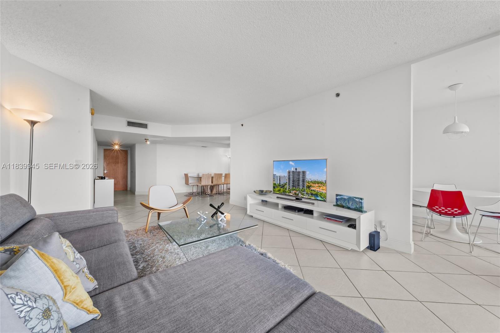 Gorgeous Unit with Intracoastal views. Located at a peaceful Oasis in the heart of Aventura. No busy roads. This particular tower has a generator in case of a hurricane. Breathtaking views from this spacious 2 BED / 2 BATH PLUS DEN and spacious walk-in closets, new A/C, refrigerator, washer and dryer. The building has 2 resort-style pools, an updated lobby, outdoor grills & lounge, valet parking, a fully equipped gym, tennis, an entertainment center with a pool table and TV room, lobby security, and a guard-gated entrance. Walking distance to the marina to shops, dining, and parks. Great schools! Free shuttle to the Aventura Mall. Pets allowed.