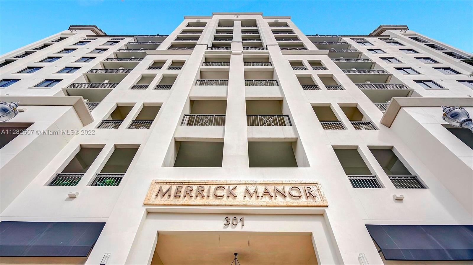 AVAILABLE FROM DECEMBER 3RD, 2022. SPACIOUS 1 BD/1 BA+1 DEN UNIT WITH GREAT VIEWS. Live in the premier new development of Merrick Manor with gorgeous views of the parks and Coral Gables! This Mediterranean villa-style residence is located in a heart of Coral Gables. This unit features walk-in closet, built-in Bosch appliances, white quartz countertops, spacious bathroom, and washer & dryer in the unit. Unit comes with 1 assigned garage parking space. Merrick Manor is conveniently located just steps from the fashionable shops of Merrick Park and a school right across the street. Merrick Manor offers a variety of amenities that include a big pool, gym, recreation room, media room, BBQ, and a 24-hr concierge. Pet friendly.