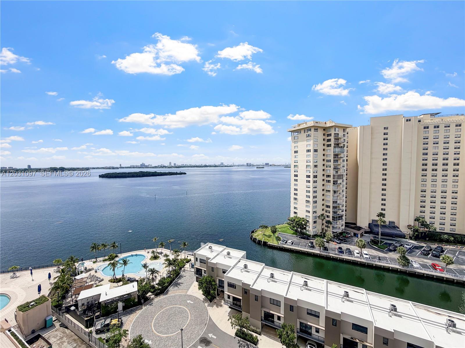 Beautifully furnished oversized 2-bedroom, 2-bath condo at the Cricket Club Condo on the 16th floor with breathtaking views of Biscayne Bay and Miami Beach. Offering approximately 1,460 SF of living space, this spacious unit features a modern kitchen, oversized balcony with stunning bay views, huge walk-in closet, en-suite primary bathroom, guest bathroom, and washer/dryer inside the unit. Rent includes water, sewer, trash, WiFi, and 2 parking spaces (1 assigned and 1 valet). Located in a gated community with secured 24/7 lobby and on-site management, residents enjoy resort-style amenities including a community pool, huge fitness center, tennis court, basketball court, playground, dog park, social room with billiards and poker tables, plus an on-site restaurant and bar. Conveniently located near shops, restaurants, parks, schools, and just 10-15 minutes from the beach, with exciting new developments transforming the area.