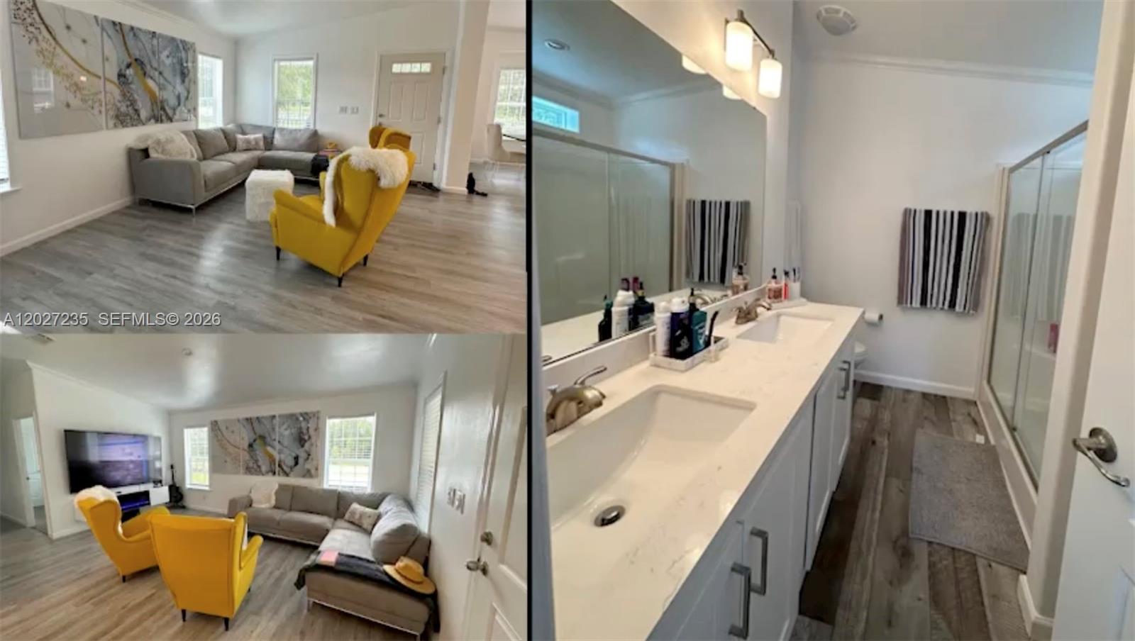 Experience modern living in this beautifully designed 2021 model pre-fabricated home, featuring high-end interior
finishes and premium appliances. The home can be rented fully furnished, offering a turnkey living experience. This
property combines contemporary comfort with a farm-style setting, providing ample outdoor space and flexibility.
There’s plenty of room to park boats, trailers, or even a commercial vehicle with ease. Enjoy the best of outdoor
living with a private hot tub and a covered BBQ kitchen area, perfect for entertaining or relaxing year-round. Note:
Rental includes half an acre of the total lot.