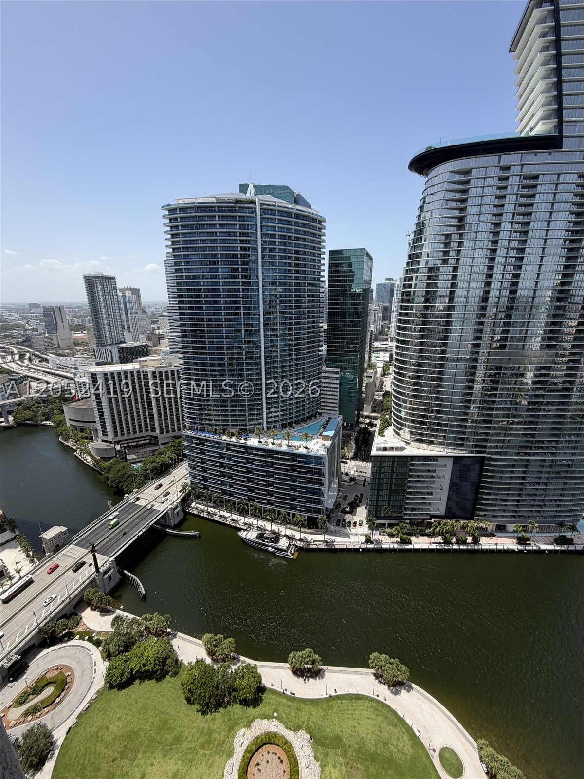 Amazing fully furnished Studio in Icon Brickell on a High Floor! This wonderful studio is located on the 40th floor with stunning Bay and City views in the ultra-contemporary Icon Brickell, designed by Arquitectonica with interiors by Philippe Starck. Features include tile flooring throughout, top-of-the-line appliances, Italian cabinets, Sub-Zero refrigerator, Wolf glass cooktop, and Bosch dishwasher. Five-star amenities include a spa, fitness center, theater, security, concierge, and 24-hour valet. The infinity pool is currently under renovation. Ready to move in, come check it out!