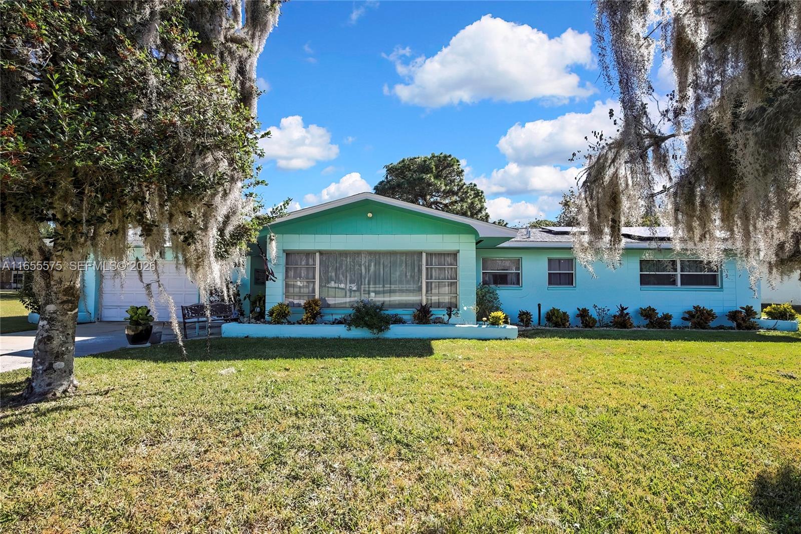 Just remodeled!! beautiful one-story single-family home located in Paradise Country Club, Just minutes away from Plantation Resort and Golf Course and Three Sisters Spring. Enjoy all outdoor activities close! This spacious home features 2 bedrooms and 2 bathroms, New installed the flood barriers,  new cabinets, appliances, abundant natural light, and generous backyard perfect for entertaining with plenty room to build a pool. Additional upgrades include solar panels, new A/C unit and roof. Don't miss out opportunity -schedule your showing today, Seller Motivated!