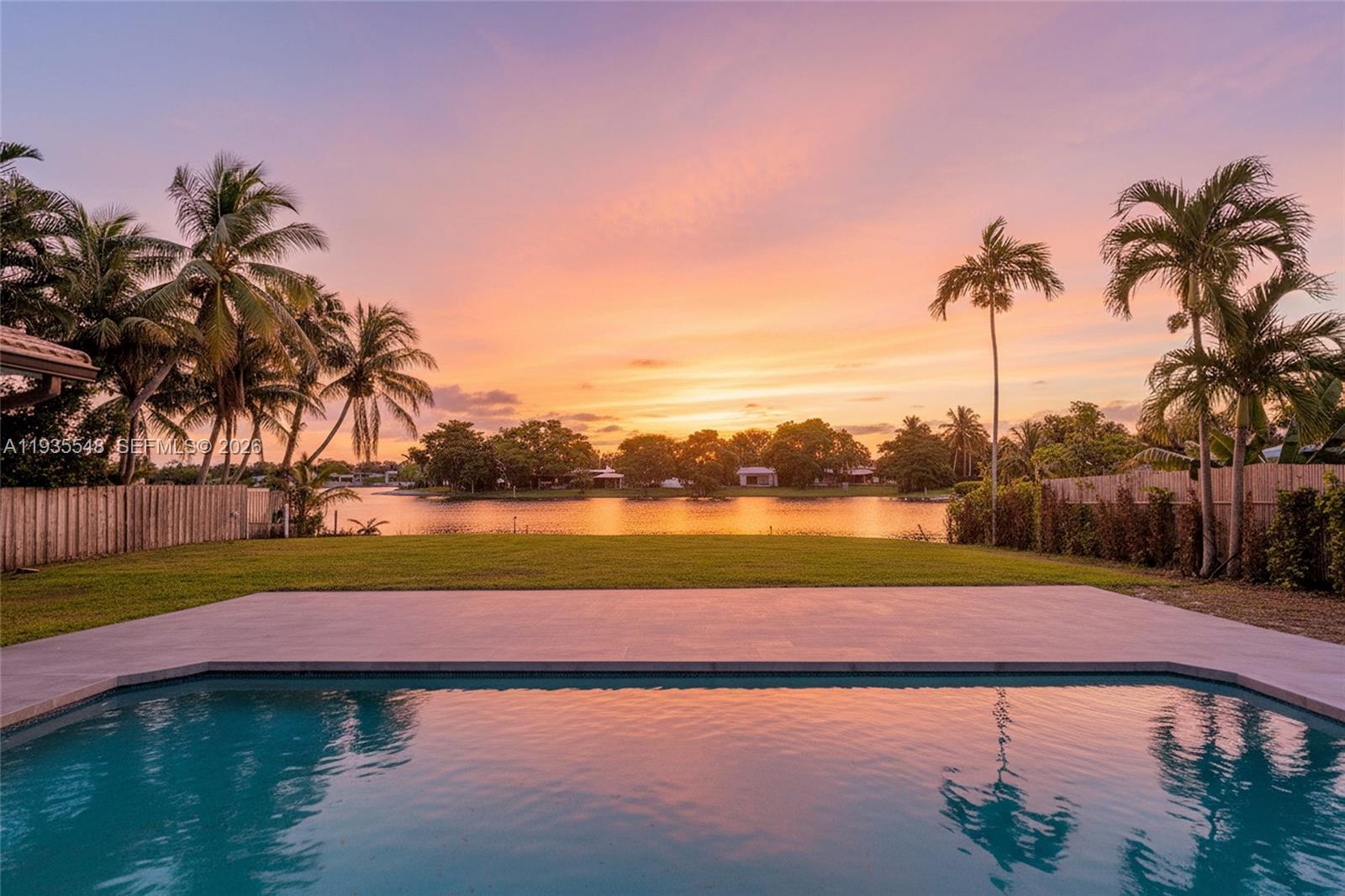 Stunning, newly & completely renovated lakefront luxury pool home - rarely available at this level.
Designed for modern living & entertaining, this light-filled residence features an open-concept layout anchored by a chef’s kitchen with dual oversized islands, custom cabinetry and premium appliances with Sabbath mode.

Expansive living & dining areas flow through walls of glass to a private pool, spacious patio, and serene lakefront backyard. The oversized primary suite offers a spa-style bath and peaceful water views.

Impact windows and doors, smart-home tech, custom porcelain flooring, EV-ready 2-car garage, ample parking, and whole-house reverse osmosis & UV water filtration.

Prime location just minutes to Aventura mall, entertainment & dining, and top-rated schools.