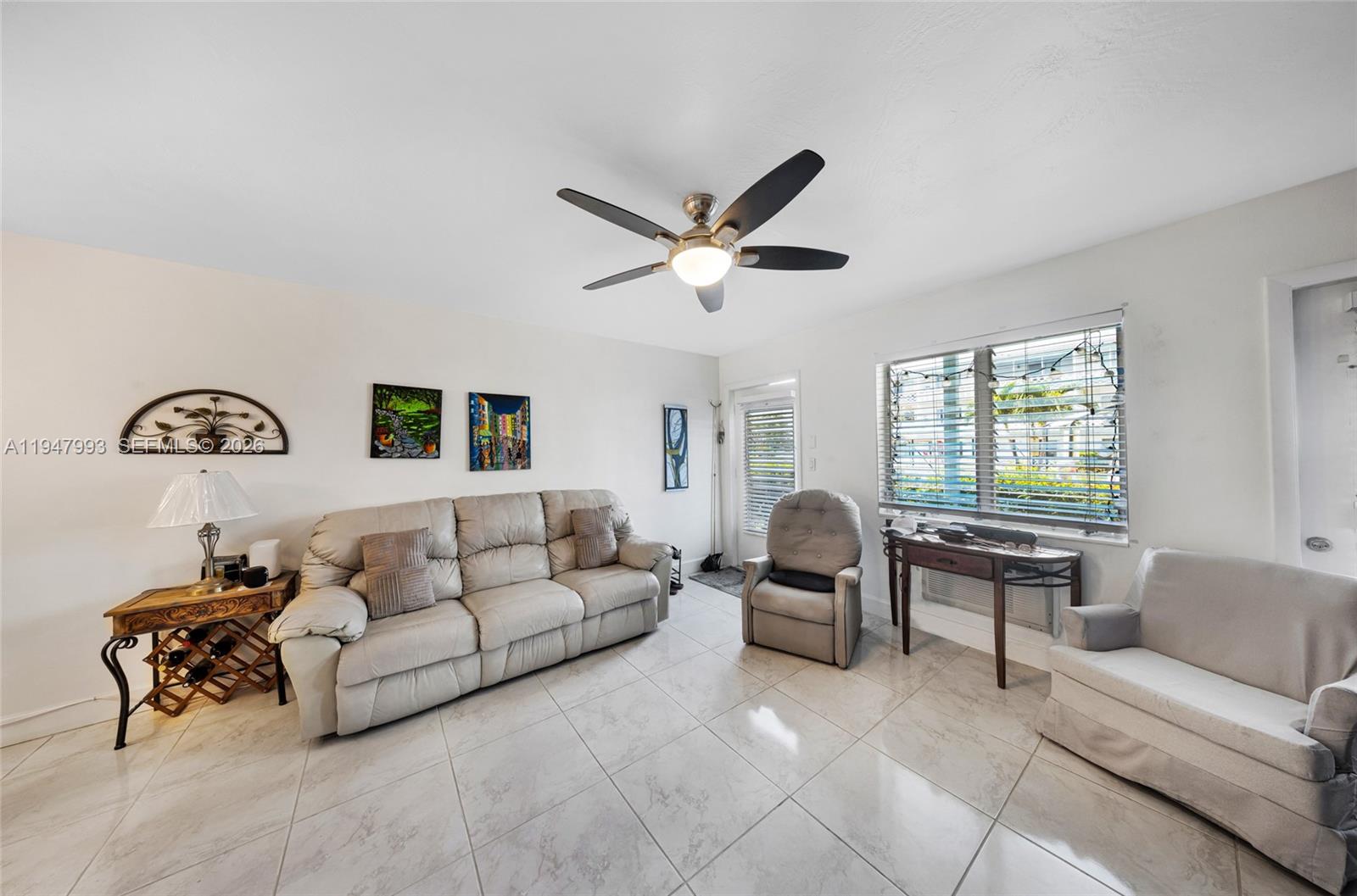 Move right into this beautifully maintained and fully furnished 1-bedroom, 1-bath residence in the desirable Golden Towers 55+ community in North Miami. This first-floor unit offers tranquil pool and garden views, creating a peaceful setting to enjoy every day.
Featuring tile flooring throughout, accordion hurricane shutters, and ceiling fans in every room, the home is both comfortable and easy to maintain. Enjoy the convenience of an assigned parking space directly in front of the unit, along with generous storage and a spotless interior that reflects pride of ownership.
Golden Towers is a gated and secure community offering excellent amenities, including a heated pool, shuffleboard, laundry facilities, and a social/activities room—all supported by a low HOA fee. Ideally located near shopping, dining, and major roadways, this is a fantastic opportunity for affordable, low-maintenance living.