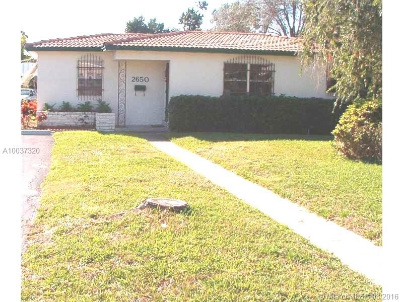 Front unit is a 3 bed 2 baths with central A/C, updated master bath and kitchen. Efficiency was updated with new bathroom and kitchen in February 2015. New pool pump was installed in Feb. 2015. Separate laundry room. Large fenced backyard and plenty of parking for your guests when entertaining. The A/C wall unit was replaced in Sep. 2014 in the efficiency. Close to the beach, airport and downtown Hollywood. Long term tenants in the large apartment. Oversize pool.