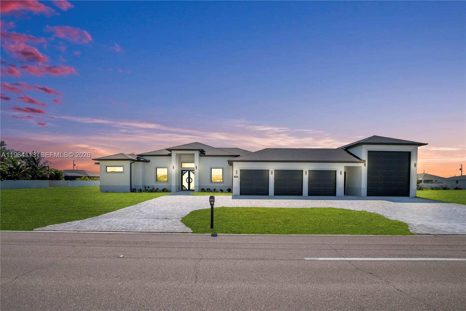 **LUXURY • POOL + SPA • 3-CAR GARAGE • RV PARKING **
302 El Dorado Blvd N is not your average Cape Coral home.

Built in 2023, this 4 bed + den / 3 bath residence sits on an oversized triple lot (.34 acres) and delivers space, quality, and serious presence.

Step inside to high-end tile flooring, coffered ceilings, and a wide-open great room layout that feels grand but comfortable. The kitchen is built to impress — premium stainless appliances, oversized island, custom cabinetry, wine cooler, and space designed for entertaining.

Outside is where it really separates itself:
/In-ground pool with spa/ Outdoor kitchen / Infinity-edge feel with western exposure / Fully landscaped backyard / Impact windows and doors

The primary suite is a true retreat with dual vanities, soaking tub, and multiple shower heads. Split-bedroom design for privacy. Two A/C units for efficiency.

Three-car garage PLUS dedicated RV parking — rare in this area.

No HOA. No restrictions. No compromises.

If you’re looking for a property that stands out from everything else on the market, this is it.

Luxury. Space. Presence.

Schedule your showing and see it in person.