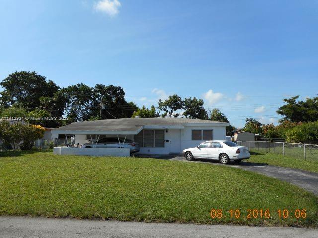 Lovely three bedroom, two bath property with no association in Miramar. Just painted exterior and exterior!  This property has a family room, utility room, a carport and a great yard for entertaining.  The  yard has ample room for a pool or an addition to the property.  It has a split bedroom floor plan, newer roof (approximately 2021, updated electrical, filtered water and updated air.  Located in a quiet neighborhood with easy access to highway. Property is being worked on. Multiple offers expected once shown, submit your strongest and best!