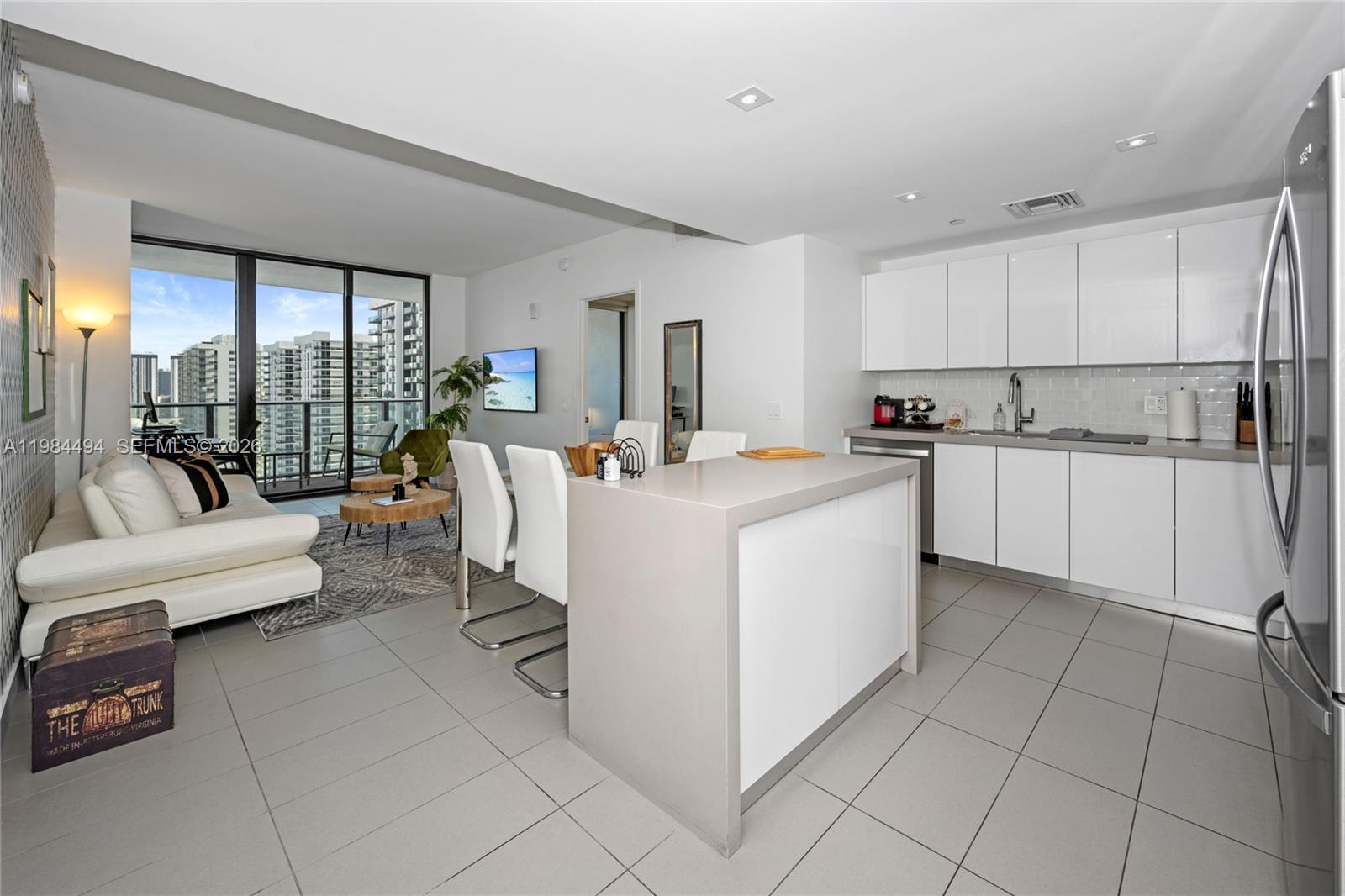 BEAUTIFUL UNIT - FURNISHED - 2 bedrooms, 2 bathrooms. AMAZING bay and city views, large balcony. SUPER LOCATION, VIEWS, and AMENITIES!!! 1 parking space + 1 valet included. The top-of-the-line amenities will make you feel like living a resort-style experience, with three pools, a rooftop one, a fully equipped gym with all the necessary machines, a movie theater, a squash court, a massage room, a yoga room, and more!! Local transportation and proximity to everything Miami offers are just some reasons that CANVAS is among Miami's most inspired. Condo Security Deposit of $1,000 (refundable). EASY TO SHOW.