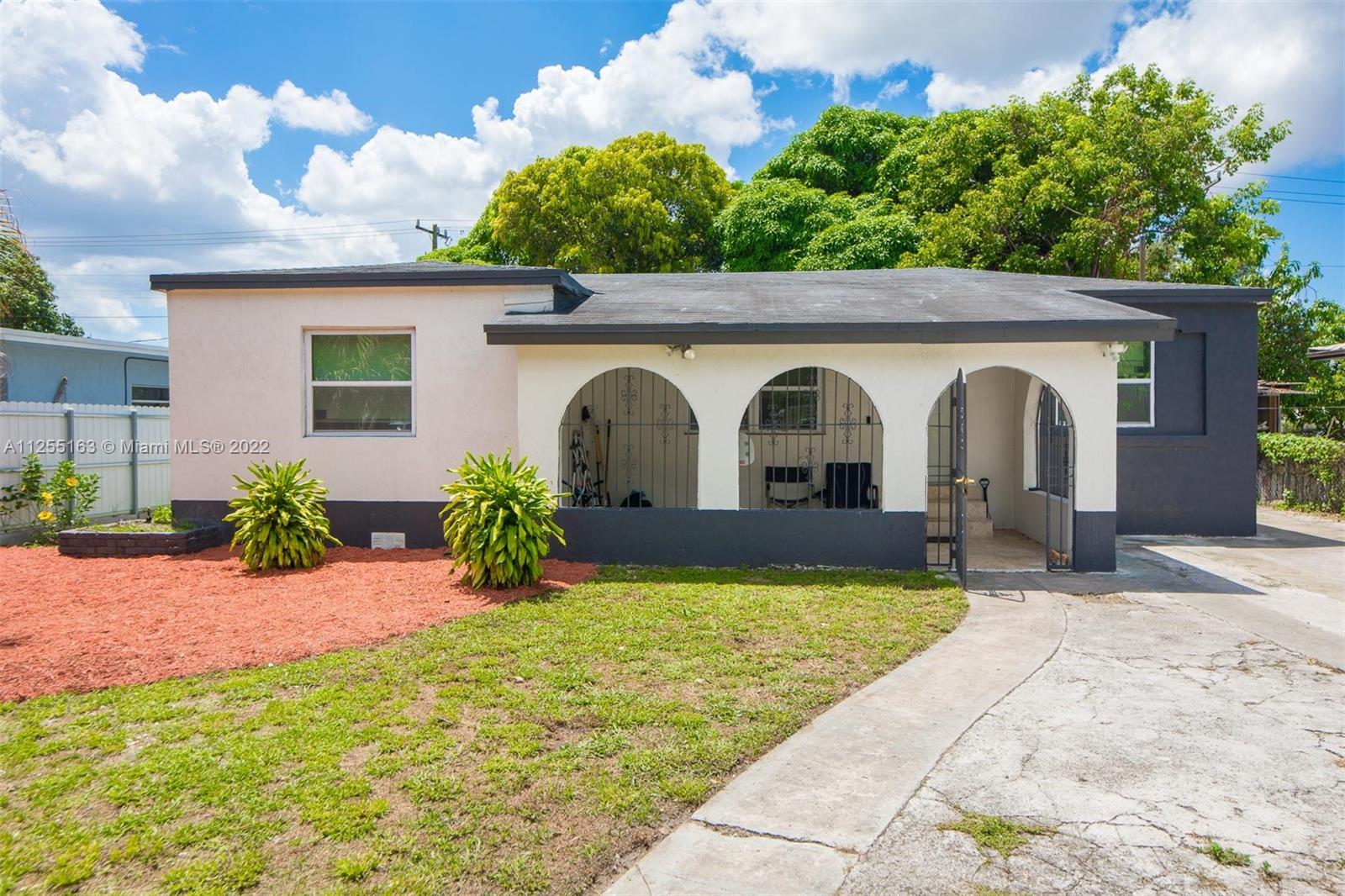 Great Starter home located in the heart of Opa Locka. Updated kitchen and bathrooms and wood flooring. Shaded backyard surrounded by fruit trees and great space to entertain family and friends. Don't miss this opportunity to own your first home.