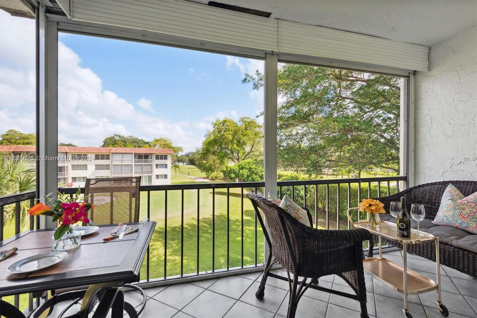 Welcome to your DREAM getaway PRICED Exceptionally Low resulting in an UNBEATABLE VALUE. Located in the heart of a vibrant golf community where the greens are in your backyard and the FREE GOLF (except cart) is always in the house! This top-floor unit offers not just a home but a lifestyle, combining affordability with resort-like amenities. Step inside to discover a fully furnished  haven, ready for you to move in and start living your best life for 55+. Enjoy the convenience of being surrounded by all the amenities, from scenic golf courses to relaxing pools and everything in between. Incredible opportunity to own a piece of paradise which wont last long! Rec Lease Paid. Amenities includes heated pools w/barbq areas, tennis & pickleball courts, restaurant, exercise facilities, & more