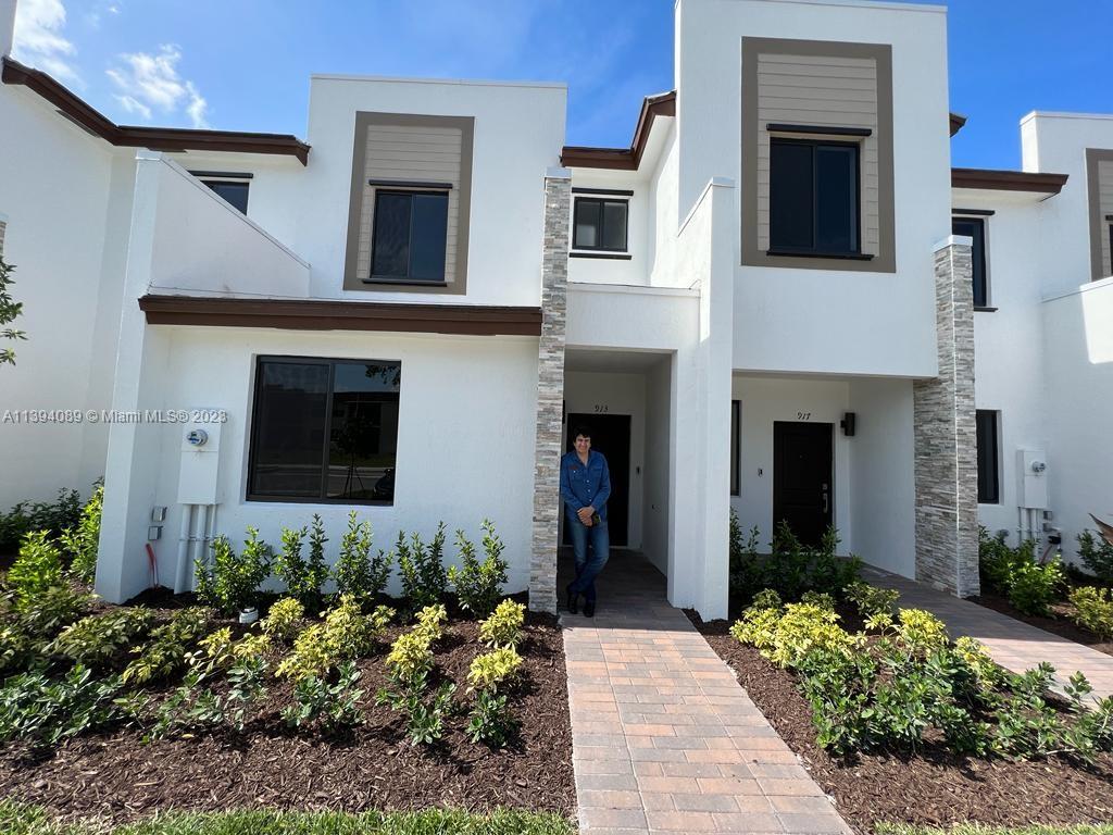 NEW TOWNHOUSE located in a gated community offering 3 Bedrooms and 3 Bathrooms.This is a great opportunity because One of the bedrooms is located on the first floor. Ideal for an office, grandparents room, etc. This is a smart home with ceramic floor in the first floor and carpet in the second. Centrally located between I-95 and Florida's Turnpike.