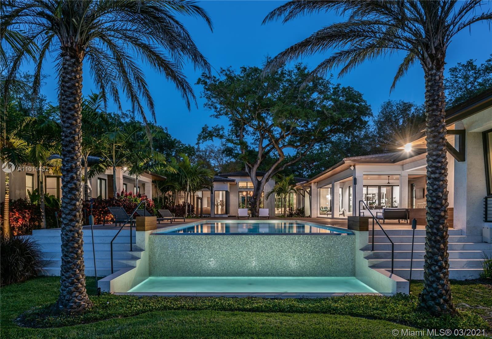 Spectacular & exemplary Transitional Modern masterpiece! New construction, created w/ a perfect blend of
artistry & sophistication. This superlative design w/all the luxurious elements & desirable, expansive floor plan is a brilliant integration for indoor and exterior paradise resort living! Finest finishes & stunning details thruout. Soaring ceiling, floor-to-ceiling glass windows & doors, designer stone & wood flooring. Epicurean gourmet dream kitchen. Lavish master w/ sumptuous bath, coupled w/ once in a lifetime closet. Savant smart home. Wine cellar, gym, media room. Fabulous patio w/cabana, summer kitchen & motorized screens. Special 1500sf guest house. Gorgeous cascading infinity pool/lamboo pool deck.Generator!Lush tropical plantings. Magnificent grounds amidst oaks! Sensational!